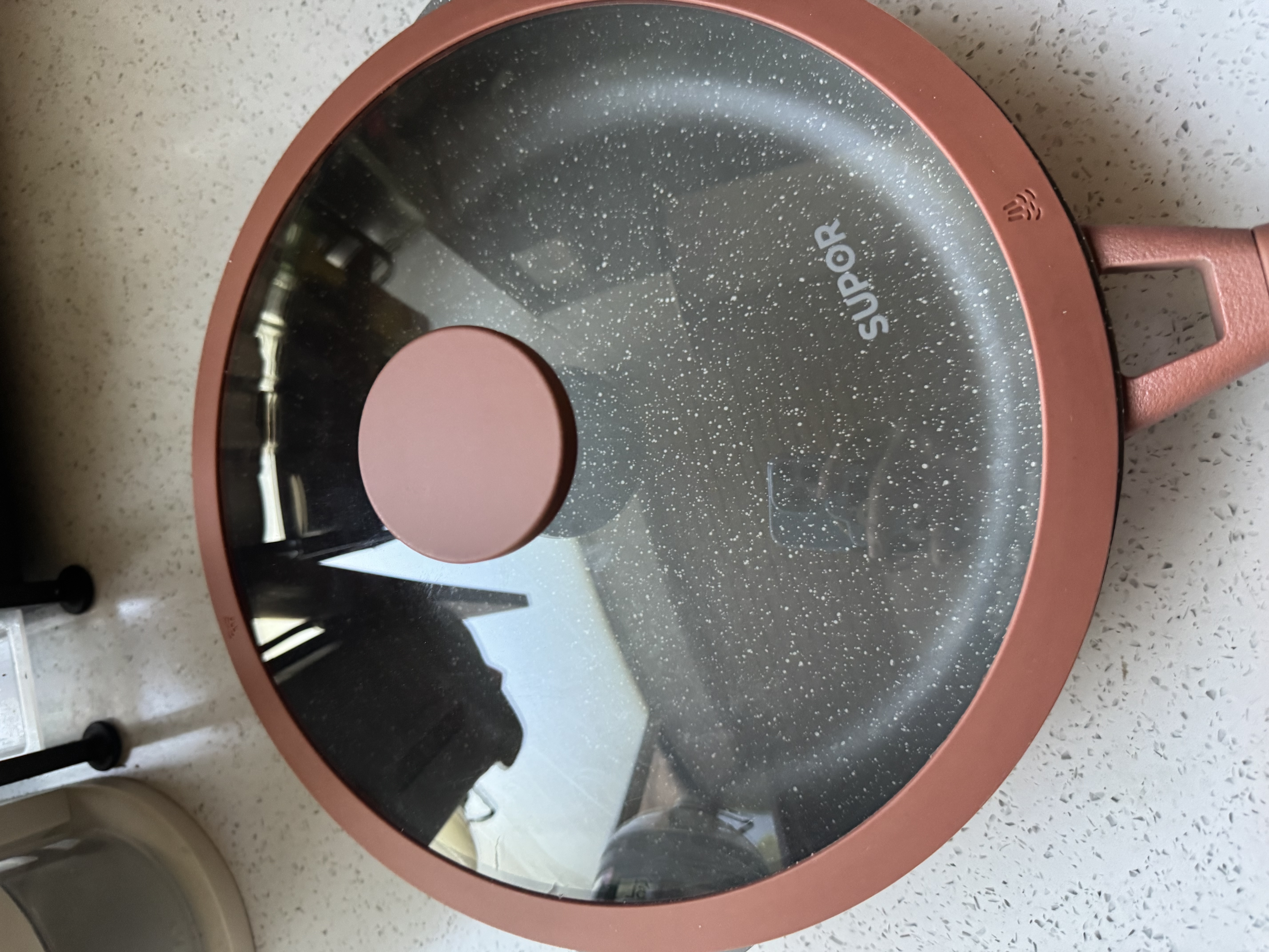 苏泊尔有钛平底不粘锅 抗菌率99.9%星星石耐磨煎锅28cm EJ28AKJ01 实拍图