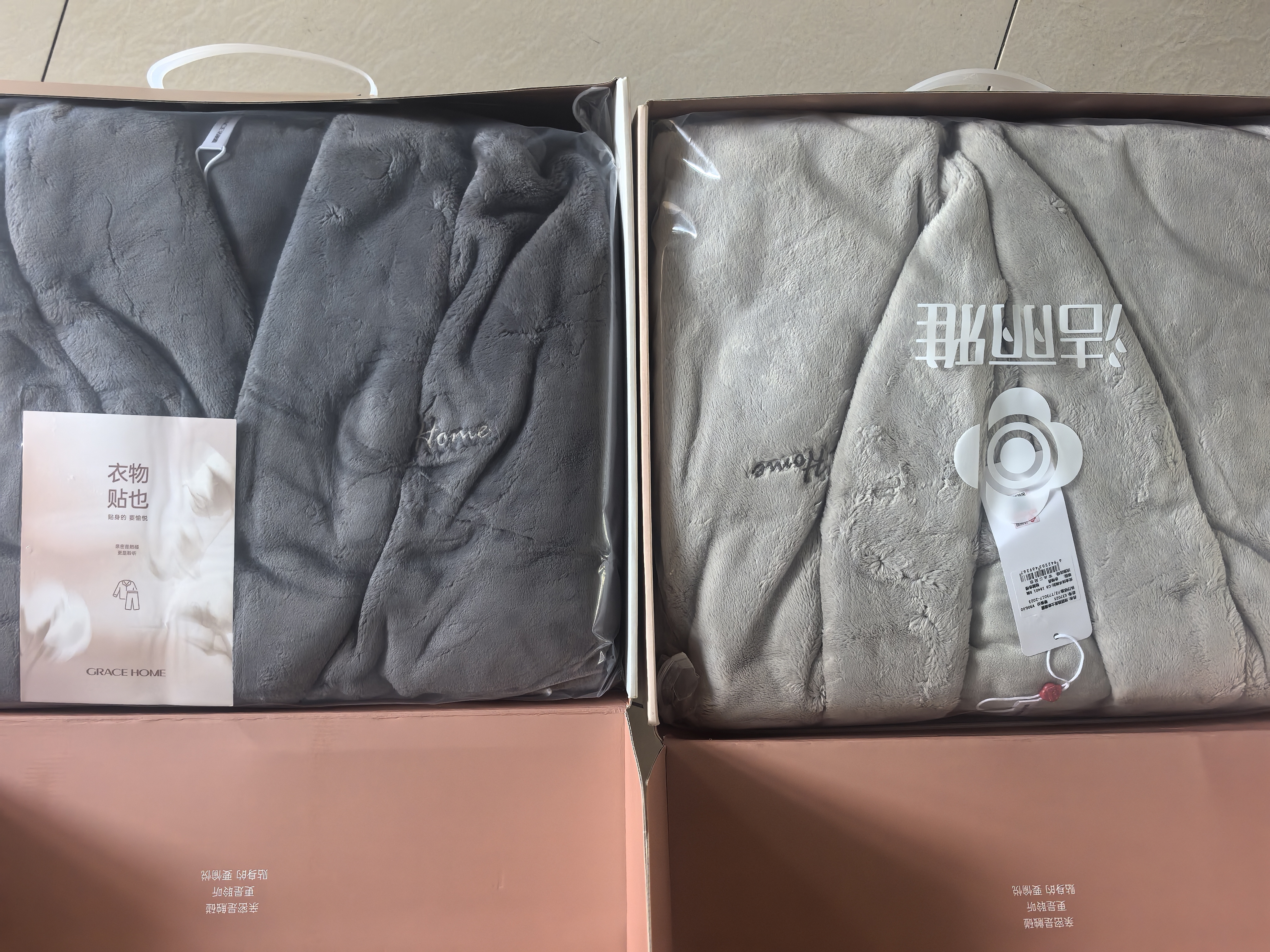 洁丽雅（Grace）睡袍男慕斯羊绒睡衣高端秋冬加绒长款家居服浴袍晨袍可穿式浴巾 晒单实拍图