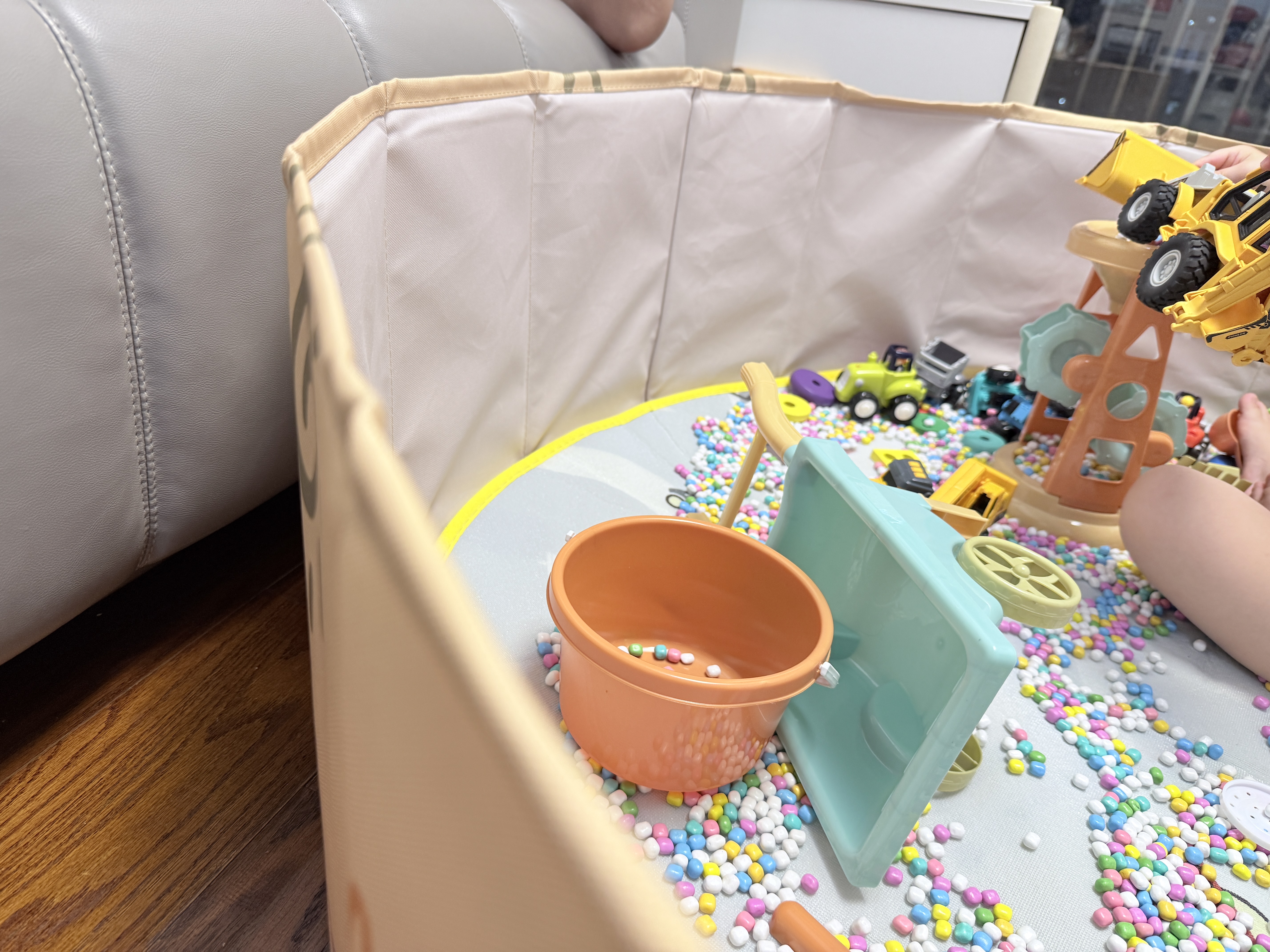 智汇儿童沙池室内沙子玩具大颗粒决明子宝宝小孩在家玩3-6岁1沙池套装 实拍图