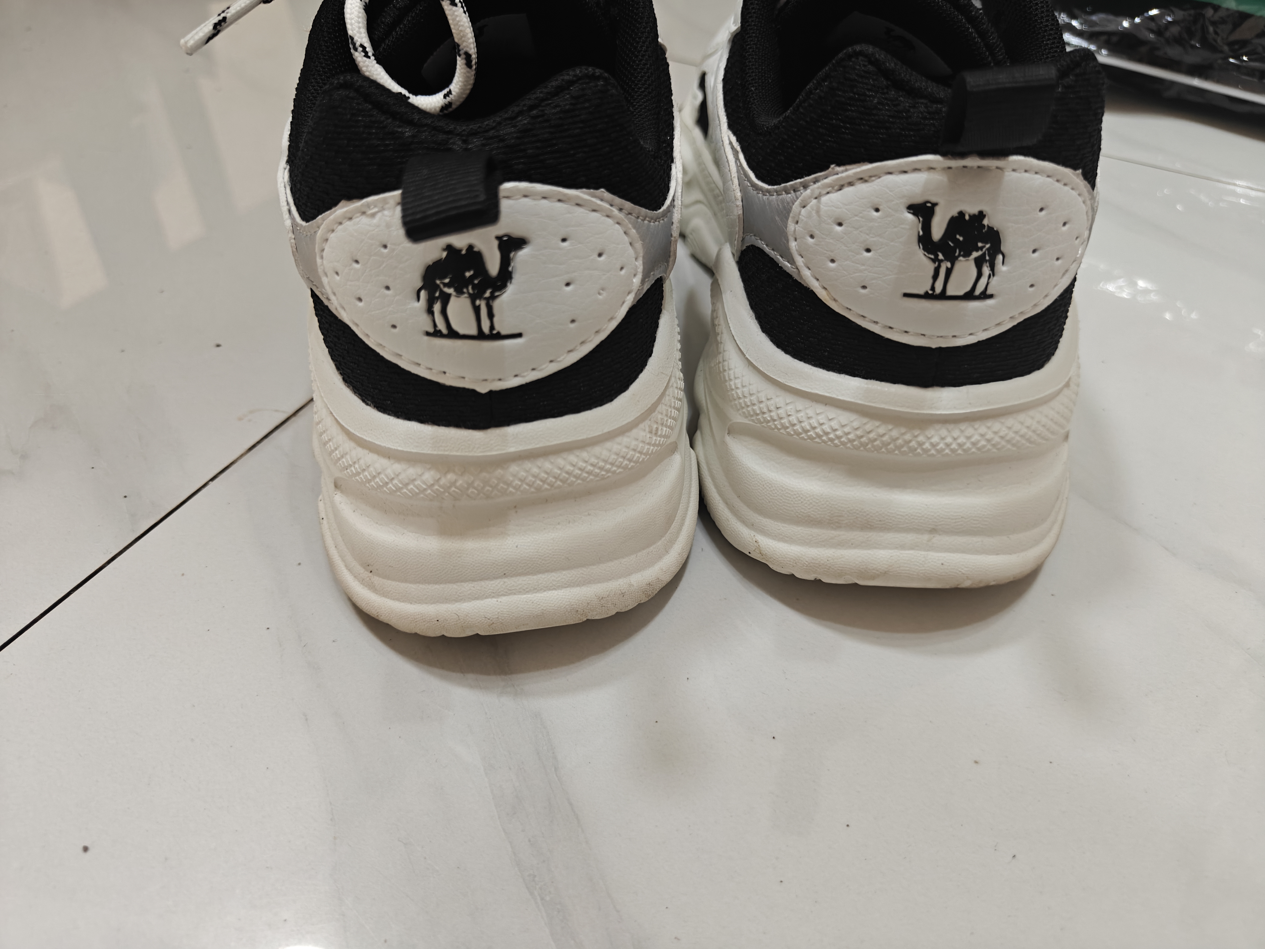 骆驼（CAMEL）女鞋新款复古运动鞋网面透气厚底增高休闲百搭软底减震老爹鞋子 实拍图
