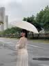 爱上雨24骨雨伞长柄男女士家用大号自动加固结实抗风暴雨专用定制直杆伞 全纤维中棒-加大-24骨梧桐米 实拍图