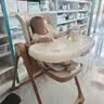 babycare宝宝餐椅6个月以上吃饭可折叠儿童座椅可移动婴儿成长椅 慕斯咖 实拍图