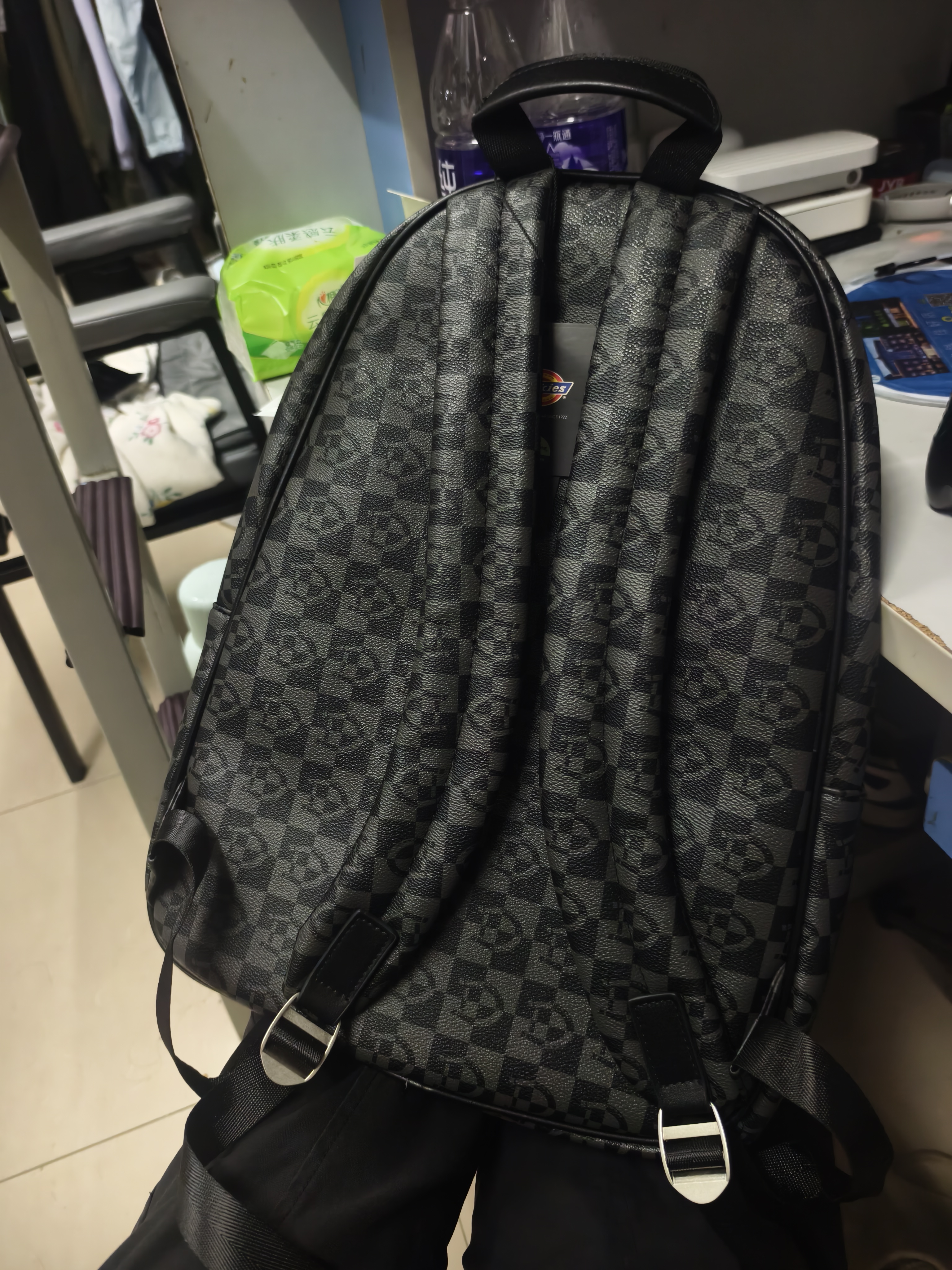 Dickies双肩包男女棋盘时尚休闲百搭背包大容量旅行包学生书包电脑包14寸 实拍图
