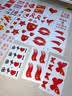 金值爱国妆容国旗贴纸脸贴国庆贴纸贴脸装饰红旗贴纸额头防水纹身贴旗贴国庆节日舞台表演贴纸祖国万岁 实拍图