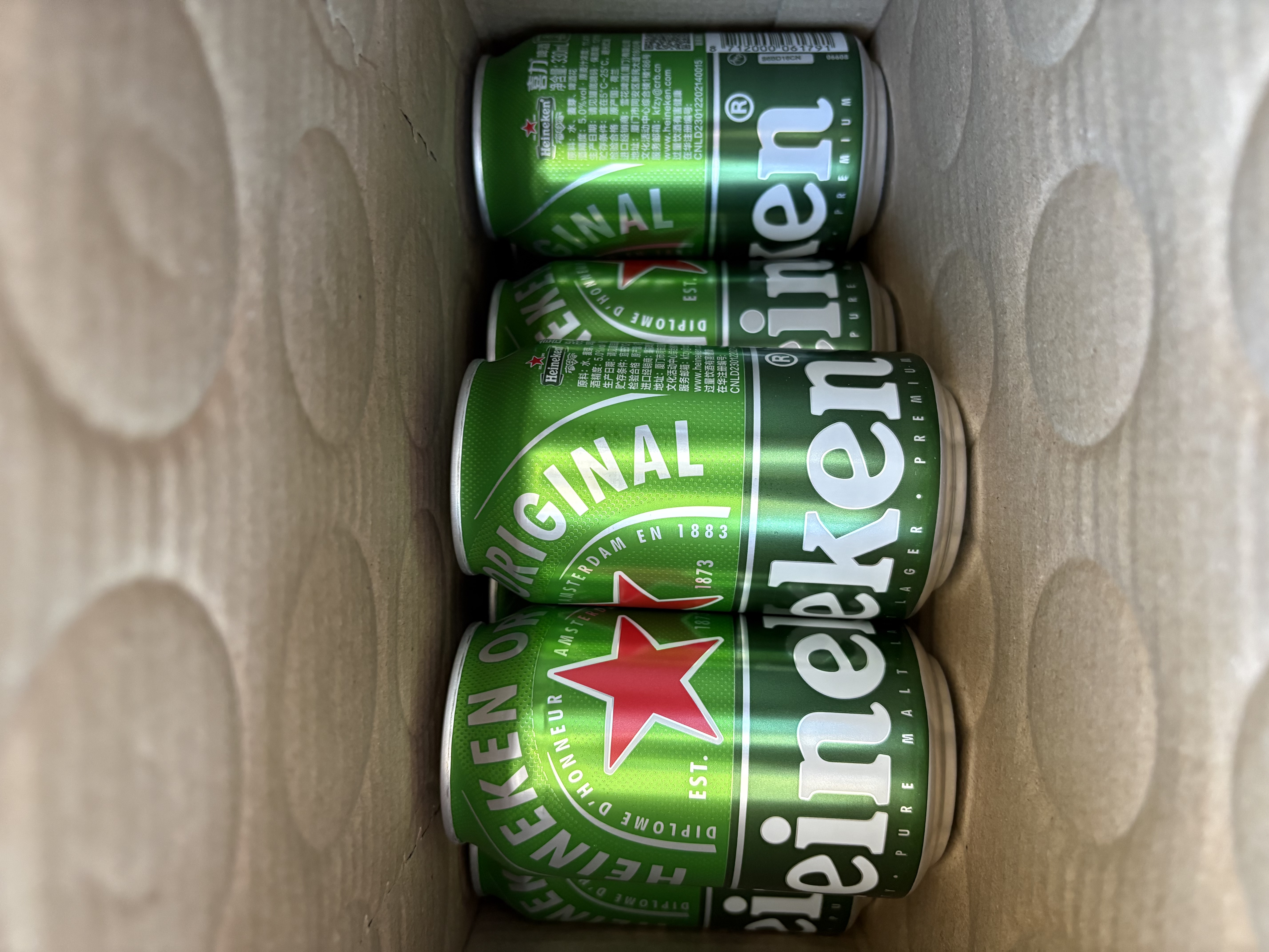 喜力经典（Heineken）啤酒330ml*24听整箱装荷兰原装进口啤酒欢聚 实拍图