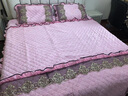 布里诺家纺 天鹅绒床上四件套加绒冬季保暖被套罩夹棉床裙4件套床上用品 皇家风范-粉色 1.8X2米床四件套(被套2x2.3米) 实拍图