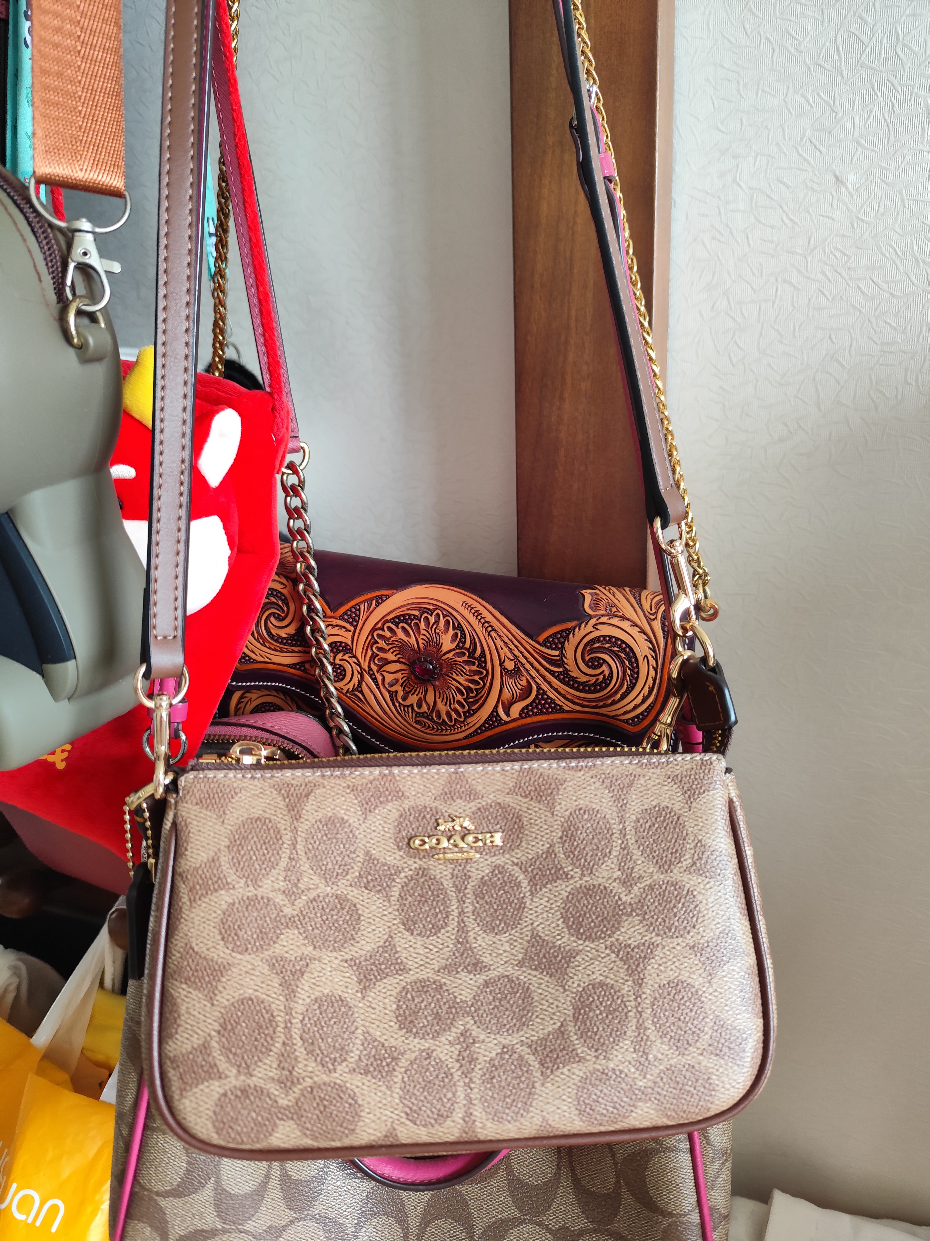 蔻驰（COACH）【品牌直供】女士NOLITA19小号手提单肩麻将包棕CW426礼物次日达 实拍图
