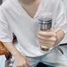JCZS玻璃茶水分离水杯男士双层耐热摔不烂泡茶保温杯便携商务水杯 静心【双层加厚 真茶水分离】 500ml 实拍图