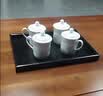 洁雅杰陶瓷茶杯带盖办公室会议杯350ml商务开会杯子泡茶杯 6只 墨染山河 实拍图