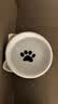 憨憨乐园猫碗陶瓷猫粮双碗斜口狗碗狗盆狗粮宠物幼猫咪吃饭食盆喝水喂食 实拍图