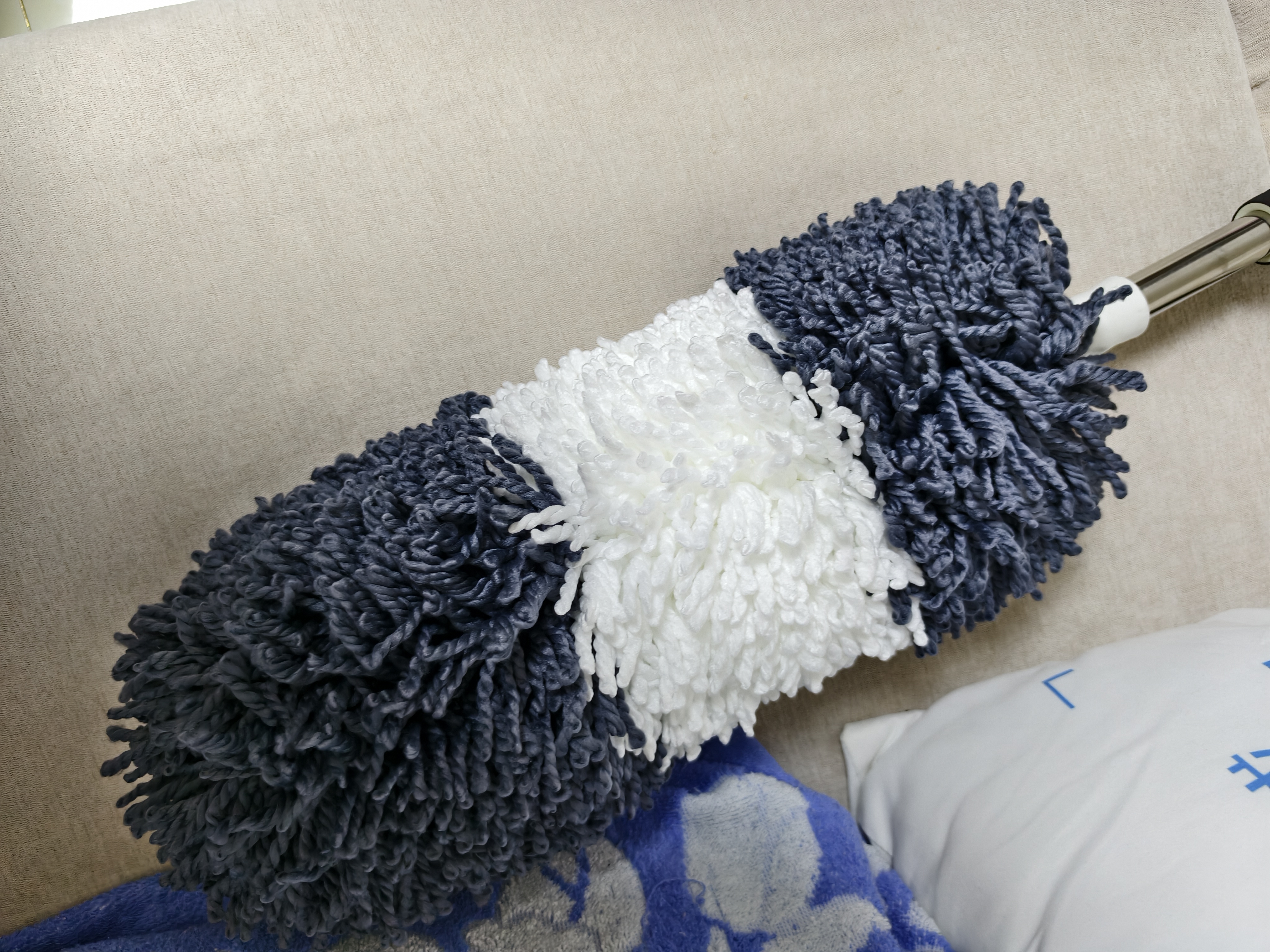 悦卡汽车掸子洗车拖把软毛除尘刷车擦车工具用品可伸缩圆形大掸子 实拍图