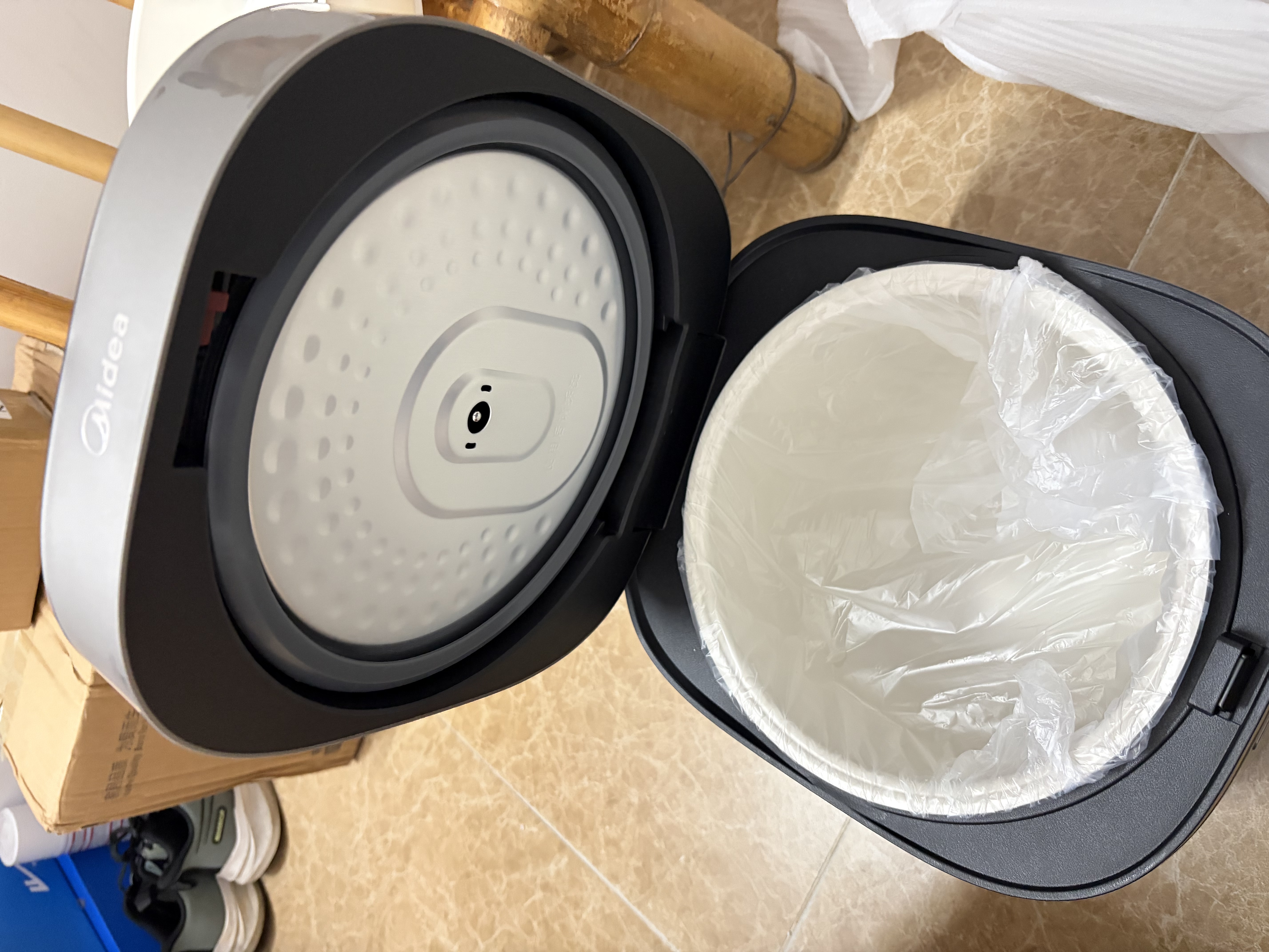 美的（Midea）电饭煲5L电饭锅抗菌有钛青瓷内胆一键柴火饭 特色卤炖大容量家用智能预约升级款MB-5E86（4-5人） 实拍图
