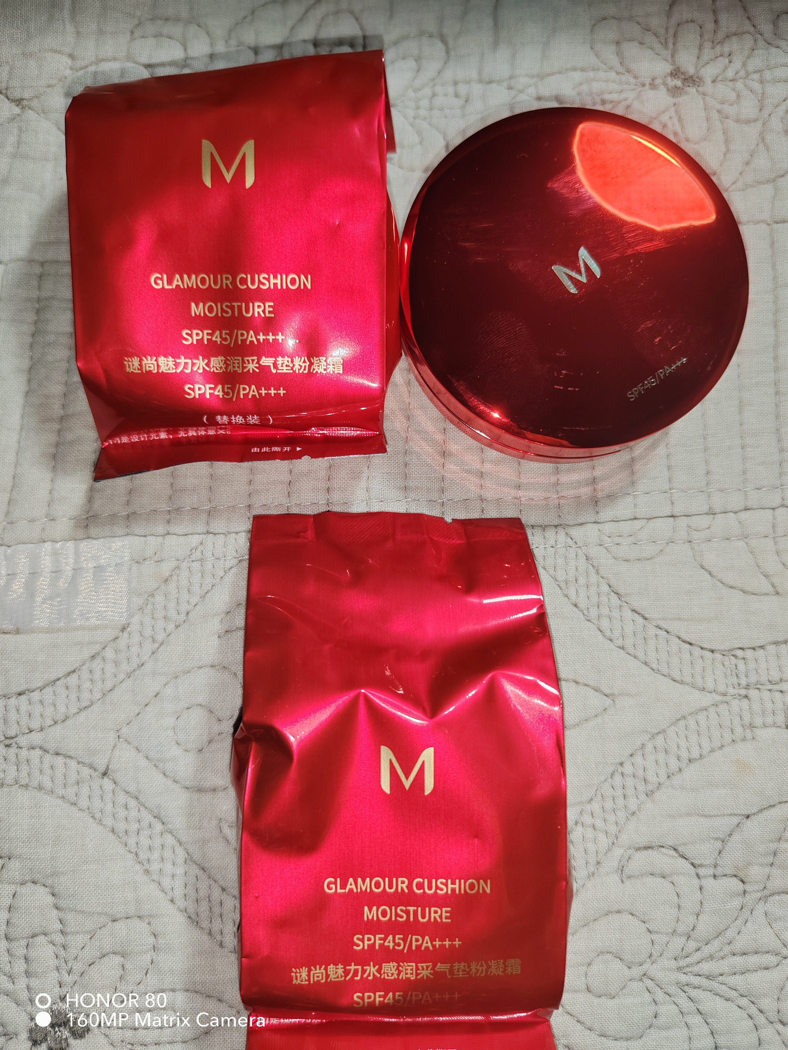 谜尚（MISSHA）三芯水感气垫经典版23号15g*3美白防晒遮瑕持久不脱妆粉底液bb霜 实拍图
