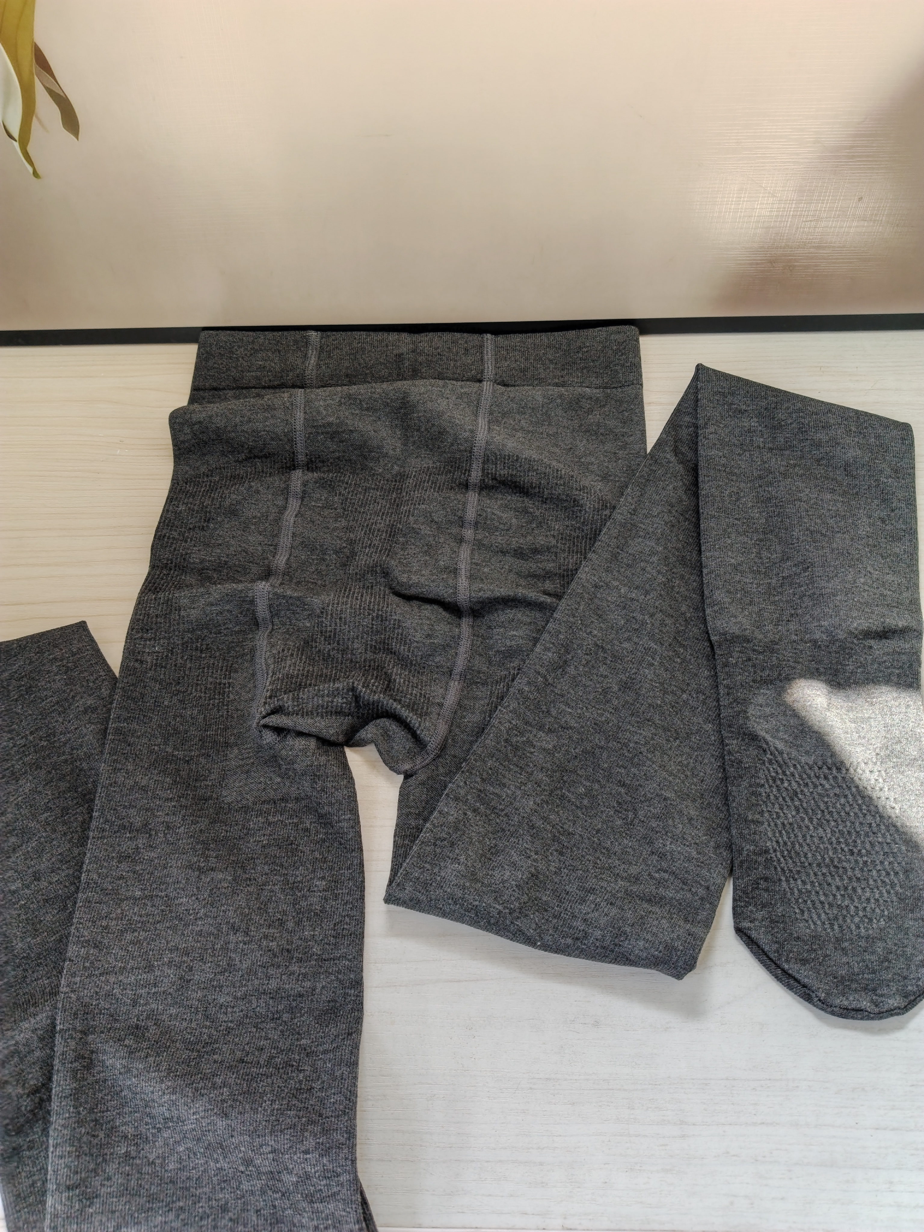 莫代尔云朵棉灰色光腿神器打底裤女秋冬黑色显瘦加绒加厚无痕连裤袜外穿 实拍图