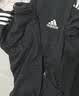 adidas通勤休闲三条纹连帽夹克早秋外套卫衣男装阿迪达斯轻运动   黑色/白   2XL 实拍图