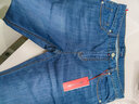皮尔卡丹（pierre cardin）203321 牛仔裤男 舒弹丝轻薄透凉微弹休闲中腰男装 浅蓝色36码 实拍图