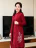 俞兆林（YUZHAOLIN）婚礼妈妈装2026新款喜婆婆婚宴礼服春秋装阔太太旗袍连衣裙两件套 RL-9239 红色【两件套】 2XL 【建议105-120斤】 实拍图