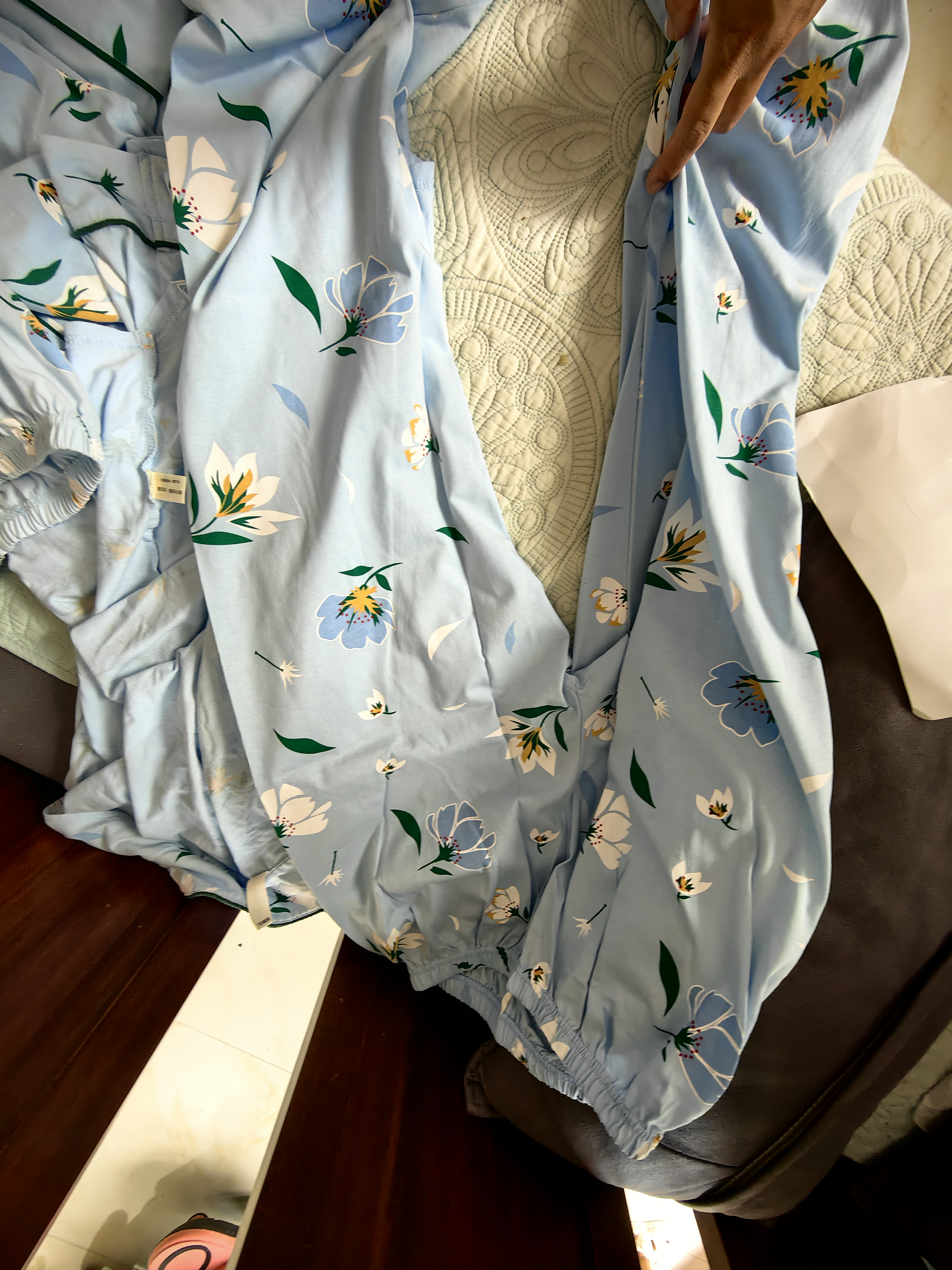 芬腾睡衣女5A抑菌纯棉春秋翻领开衫纯棉长袖睡衣女士家居服软棉棉 实拍图