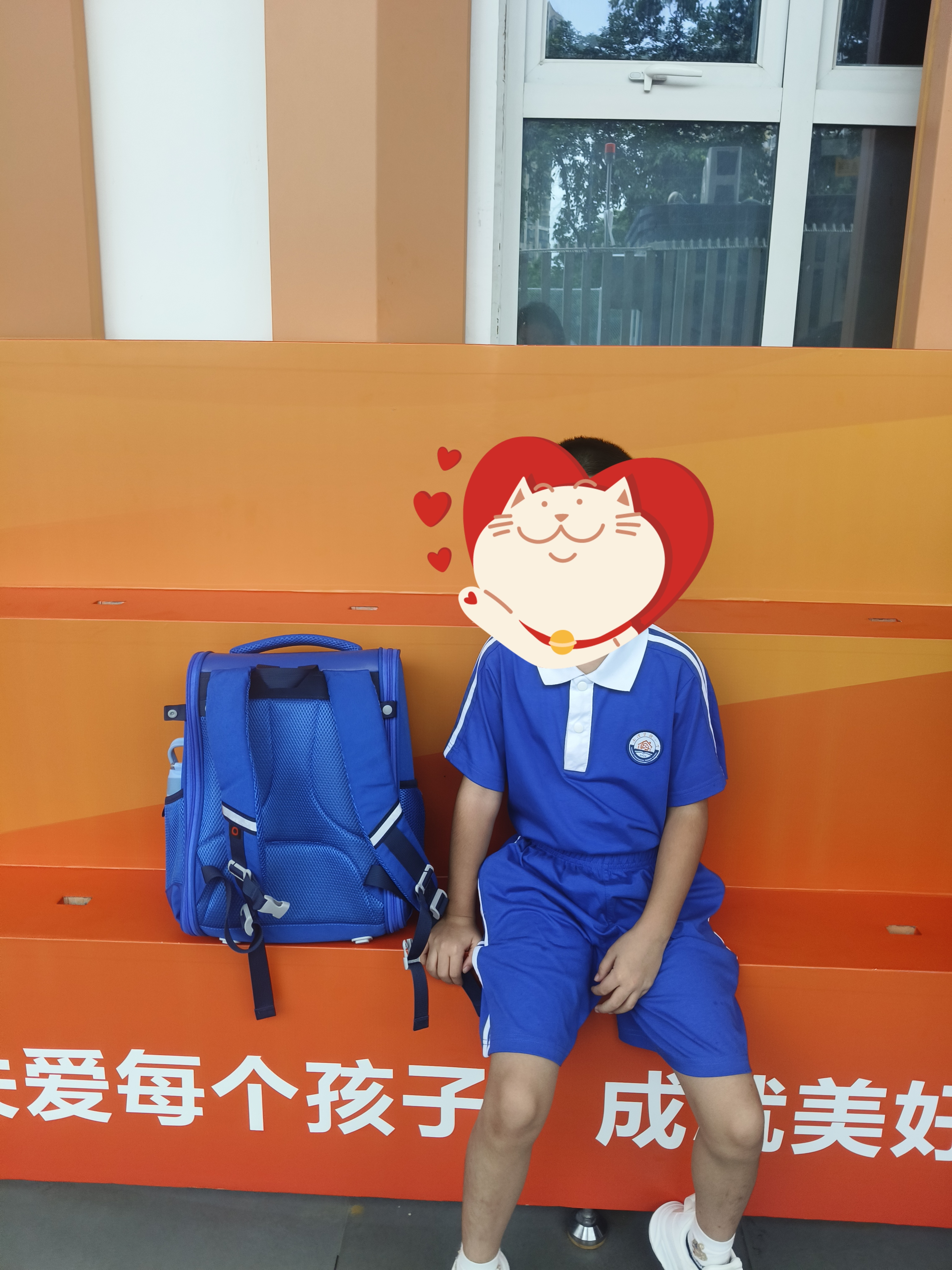 京东京造达尔文系列书包小学生1-3年级儿童书包双肩包 小号天空蓝 实拍图