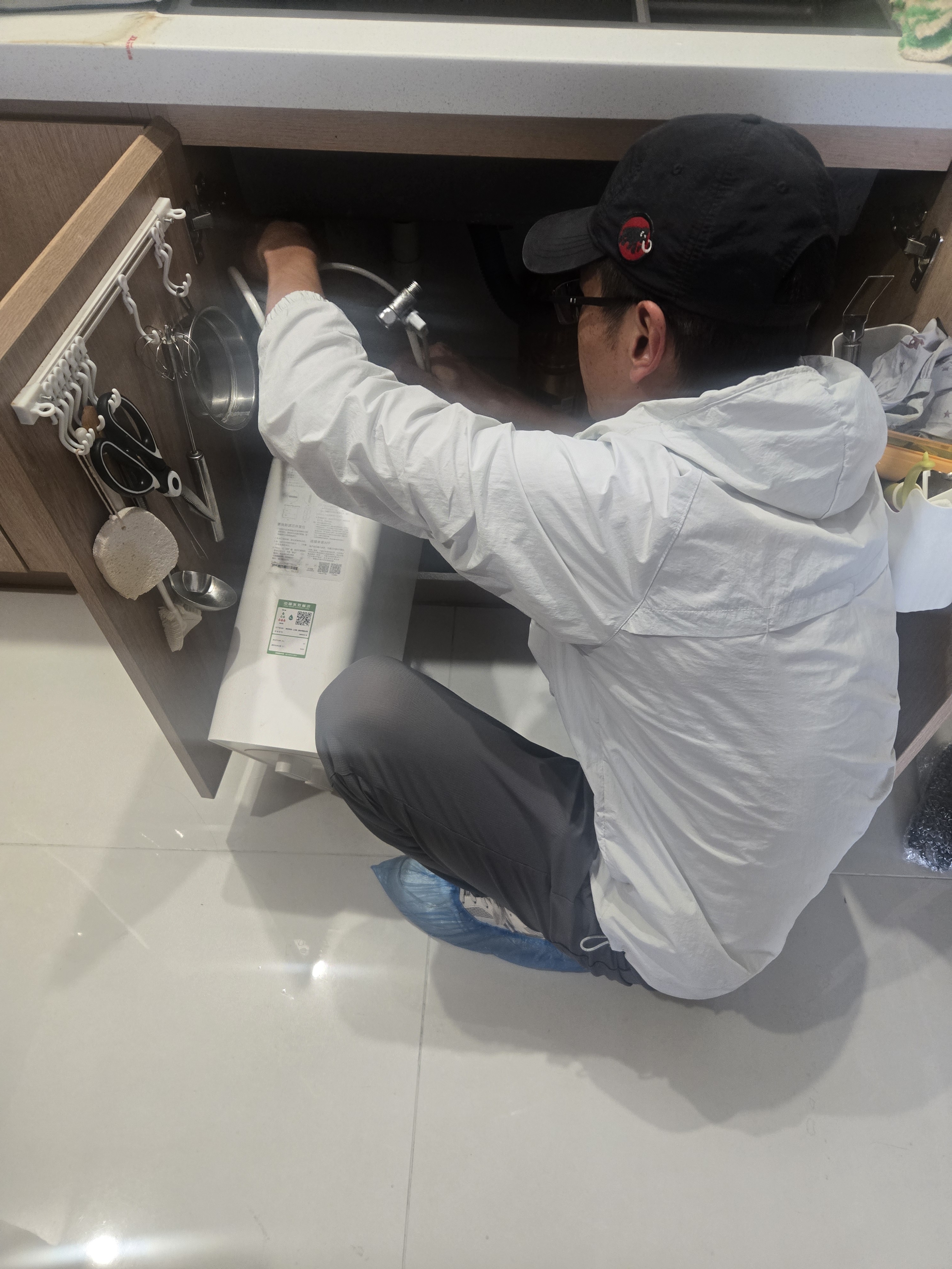 沁园家庭用净水器双子芯2.0 1200G 8年RO过滤器1400G初始流速体验厨房台下式直饮水一体机UR-S61276 实拍图