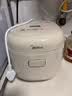 美的（Midea）0氟有钛低糖电饭煲小型2-3人2升青瓷电饭锅上盖加热沥糖釜低糖饭家用迷你MB-RC207L 实拍图