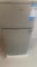 华宝小冰箱迷你小型家用双门冷藏冷冻两用一级能效出租房学生寝室宿舍用办公室电冰箱节能省电 【一级能效 铜管速冷】96升【全国联保】银色 实拍图