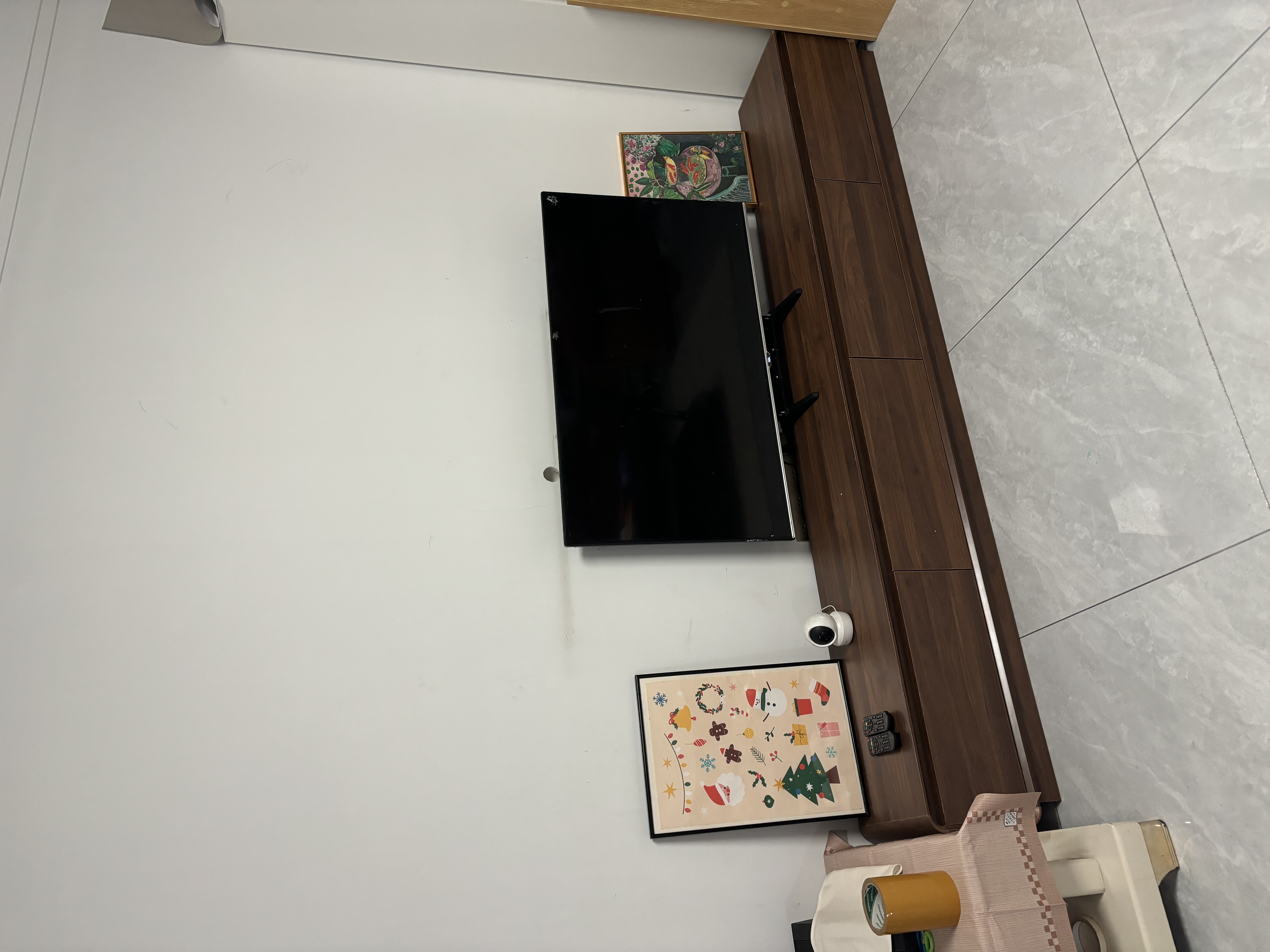 奈居100%实木电视柜客厅轻奢高级感2026新款客厅茶几电视柜落地组合柜 【北美胡桃色】 2.4米电视柜【两抽两翻门】 实拍图