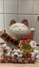 智汇招财猫开业大摆件自动招手电动摇手大号陶瓷新店开业大吉乔迁礼物 【八方来财】31*28*34 【礼盒+坐垫+围脖】电池插电两用 实拍图