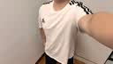 adidas纯棉休闲三条纹针织运动圆领正肩短袖T恤上衣男夏阿迪达斯   白/黑色   XL 实拍图