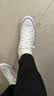 匡威（Converse）All Star夏季经典帆布男女高帮休闲运动小白鞋101009 101009/白色 42 实拍图