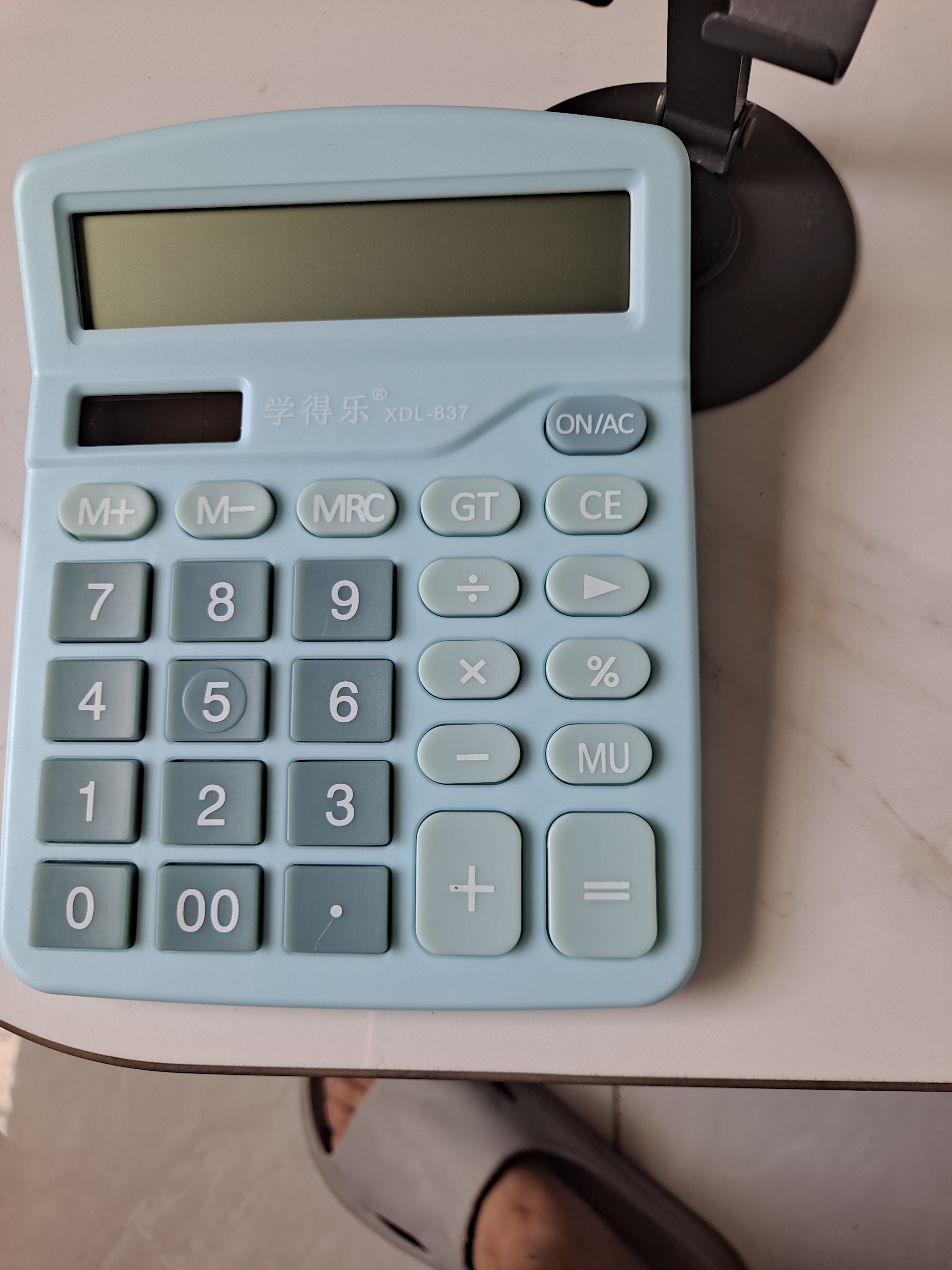 【超级爆款 全网低价】桌面办公计算器 837双电源计算器带语音办公用品12位大屏幕计算机 【经典款】双能源双倍续航-无语音-随机颜色 实拍图