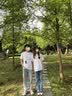 (两件装)love情侣装夏天短袖t恤新款爱心短袖一男一女韩版宽松百搭上衣学生班服定制 男白色+女白色 男M+女S 实拍图