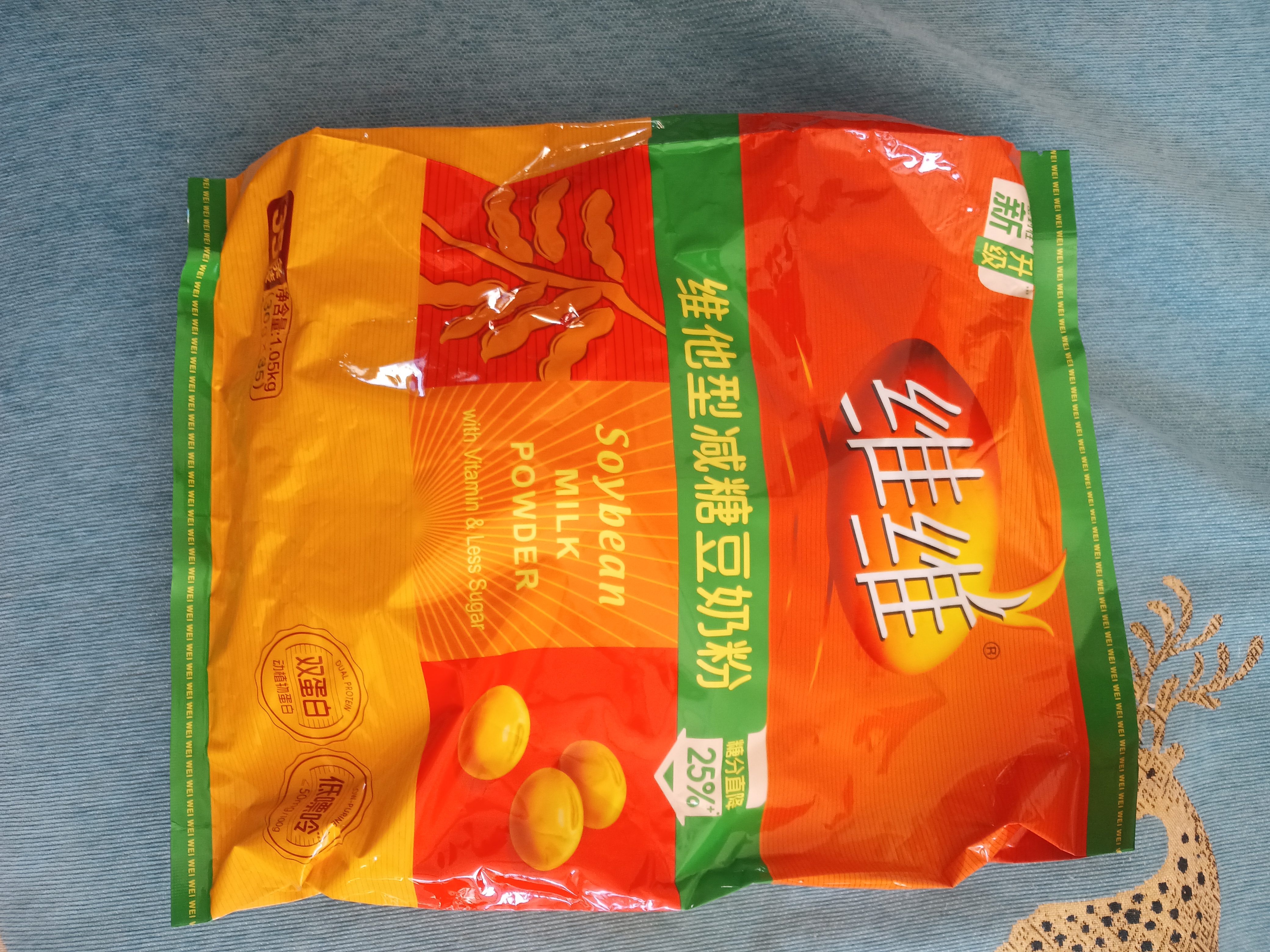维维维他型减糖豆奶粉1050g低嘌呤营养早餐多重营养非转基因大豆 实拍图