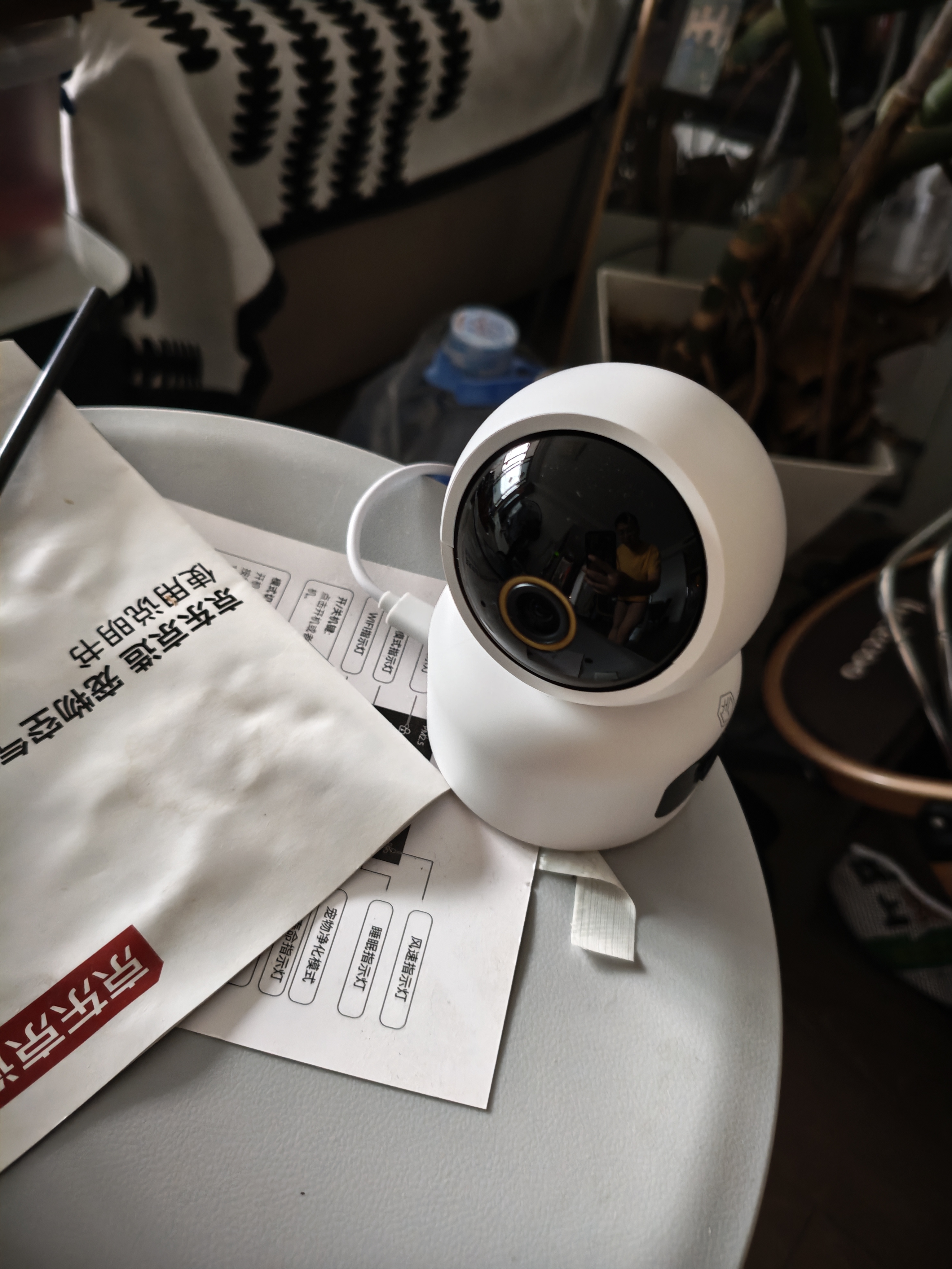 京东京造 智能摄像机VP5双摄-64G版 双目1000万像素3K高清家用监控摄像头 5G双频WiFi6AI人形看宠360度全景 实拍图