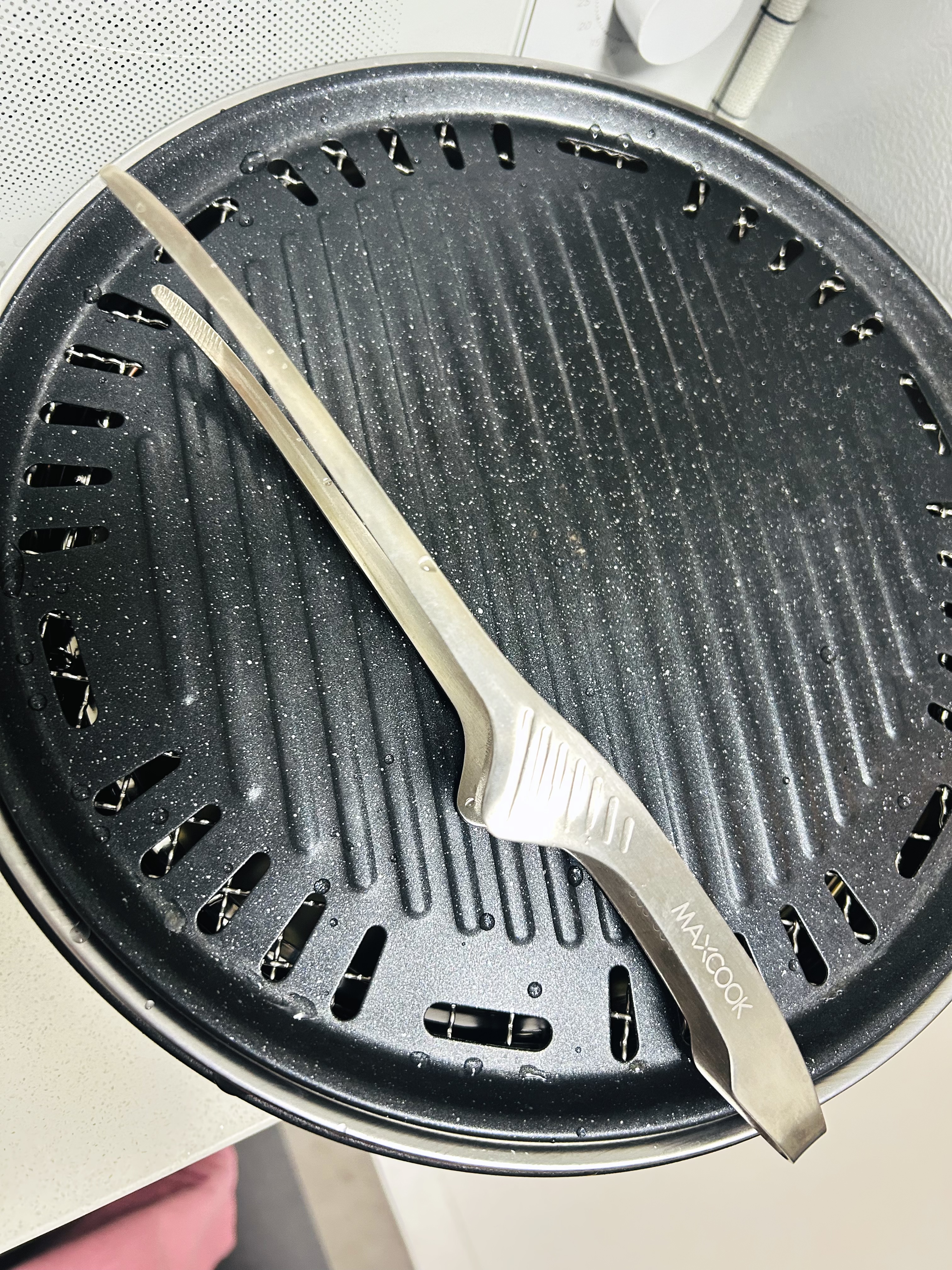 美厨（MAXCOOK）304不锈钢食品夹 烤肉食物夹烧烤夹 蛋糕面包夹子 可立款MCCU1008 实拍图