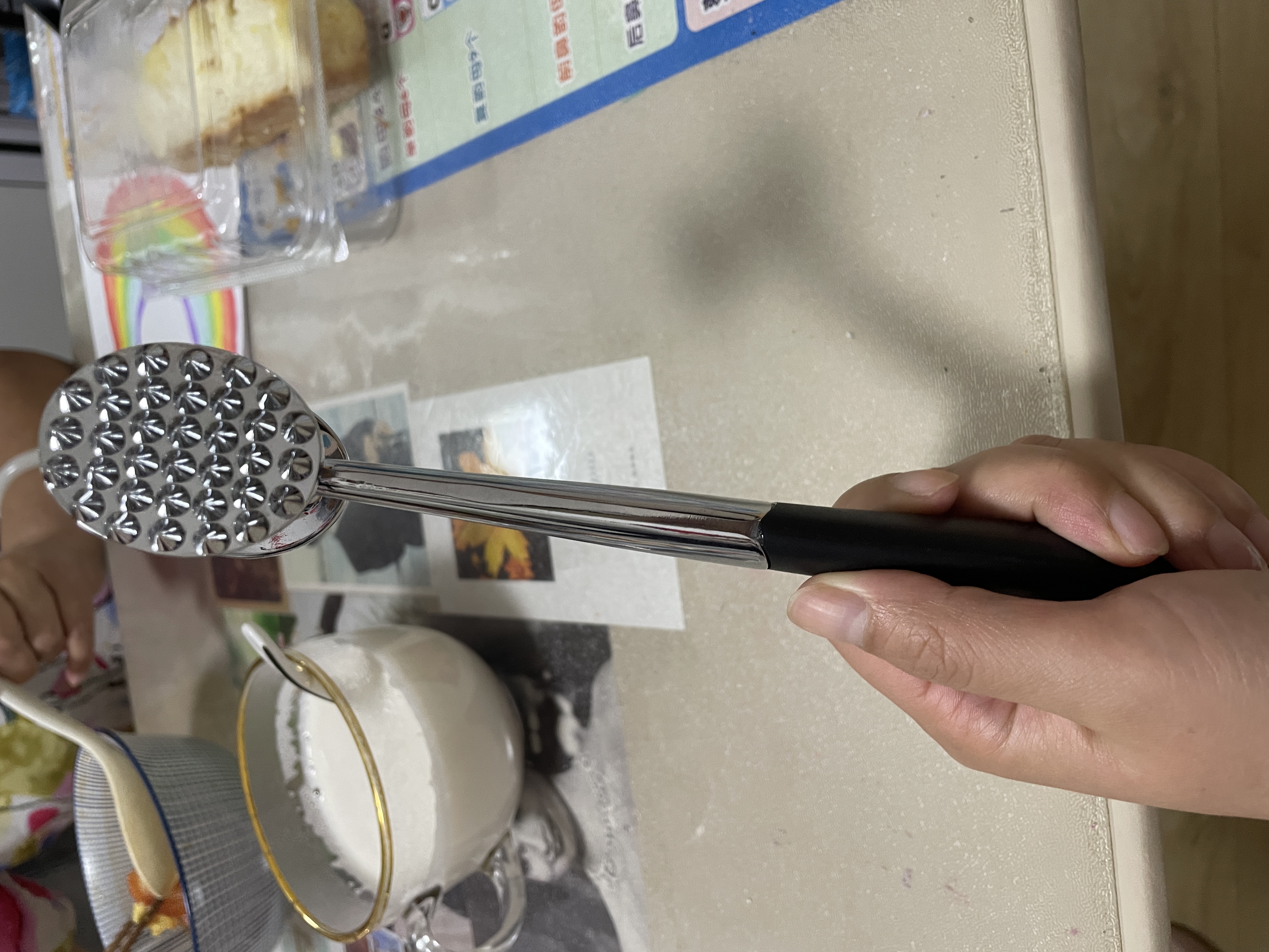 拜杰双面实心肉锤松肉锤多功能牛排锤锤肉器敲肉锤打肉锤牛肉锤敲肉锤 实拍图