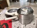 美的（Midea）电煮锅 电蒸锅 分体式小电锅 0涂层不锈钢电煮锅  2-3人家用蒸煮一体多功能锅 2.6L配蒸笼 XZC2071 实拍图