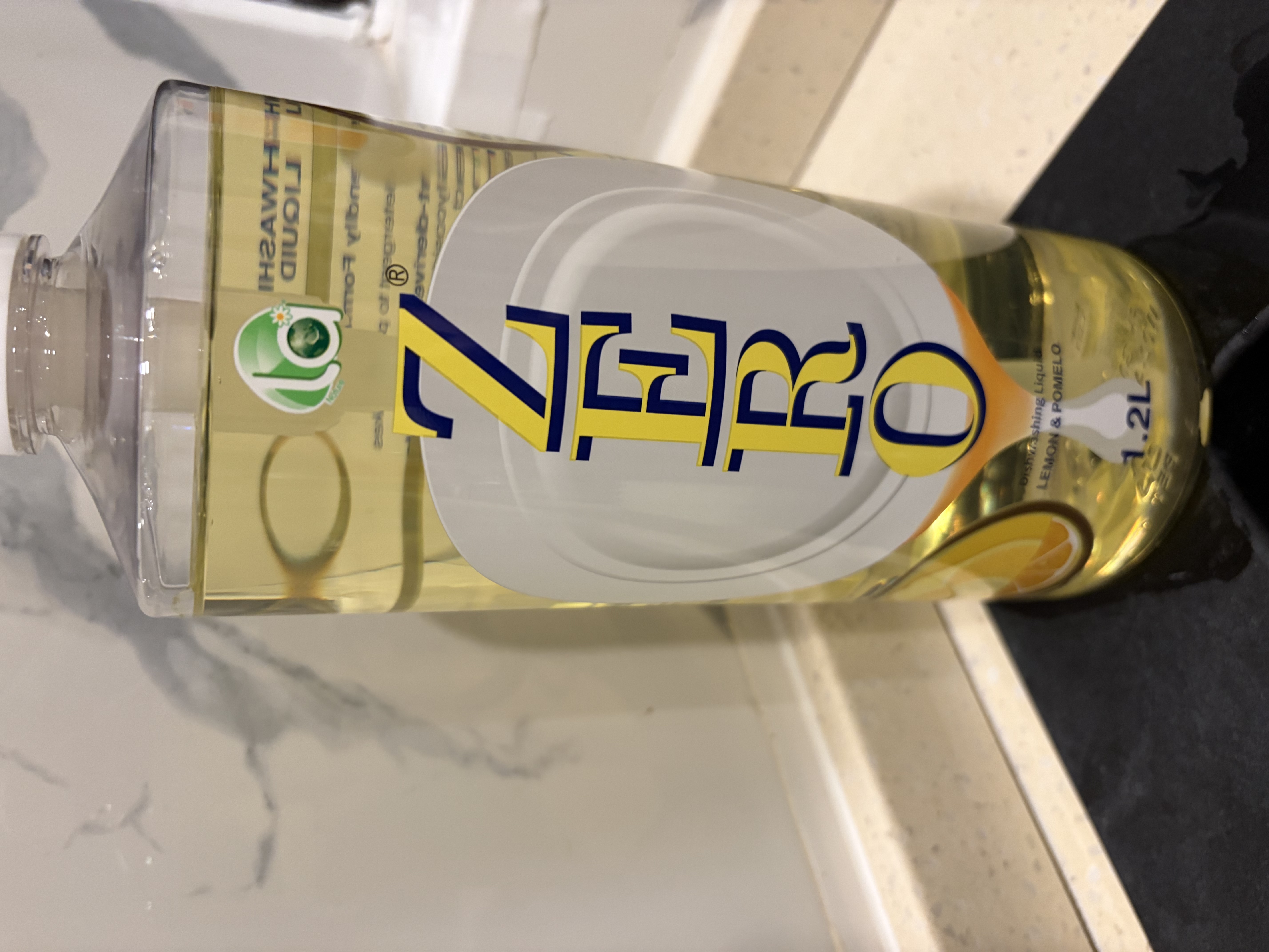 妈妈壹选la天然浓缩洗洁精柠檬柚子1.2L 冷水去油0添加环保可降解果蔬奶瓶 实拍图