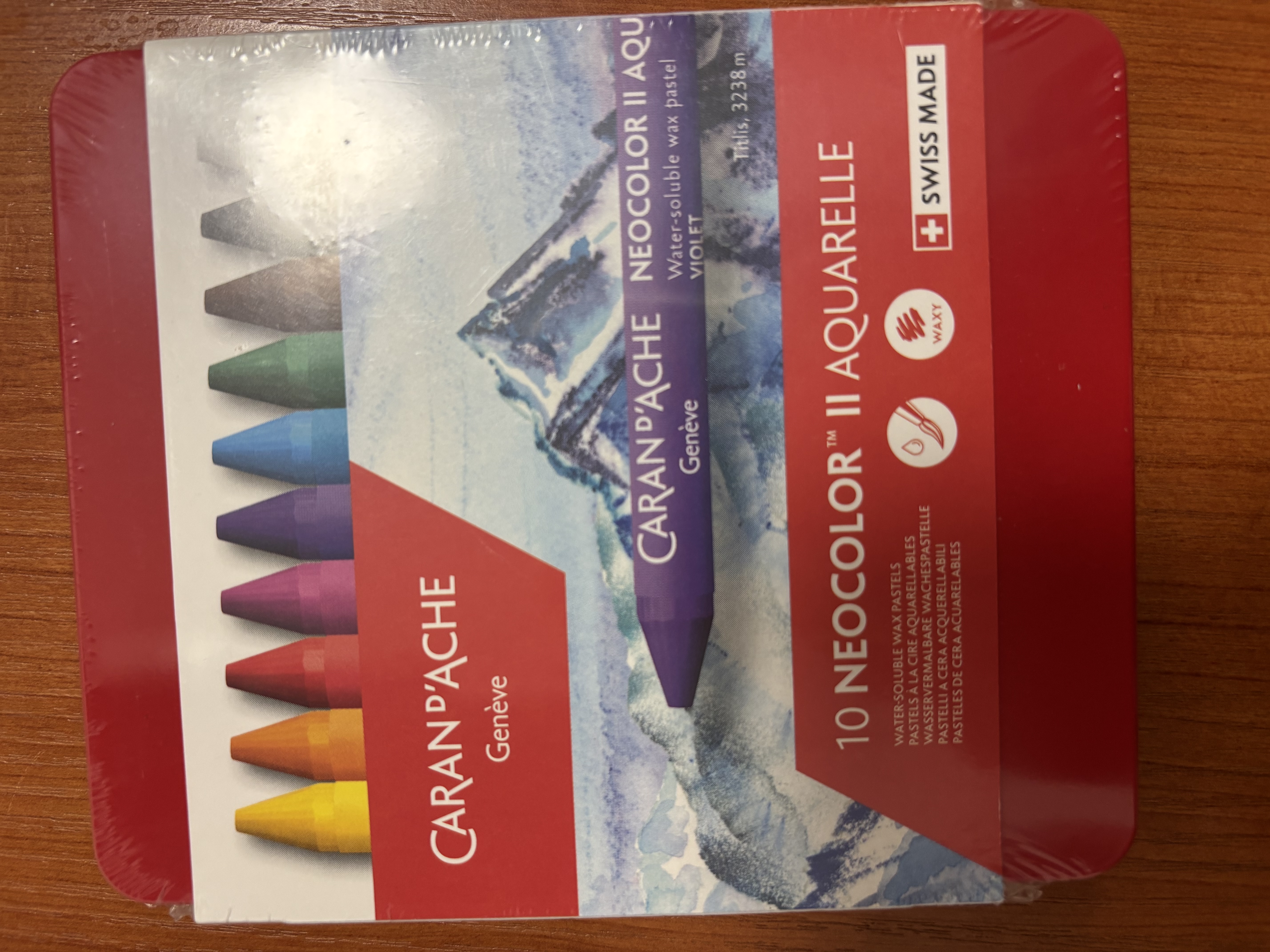 凯兰帝【中秋礼品】瑞士卡达NEOCOLORII水溶性10色专业级重彩油画棒蜡笔10色7500310写生 实拍图