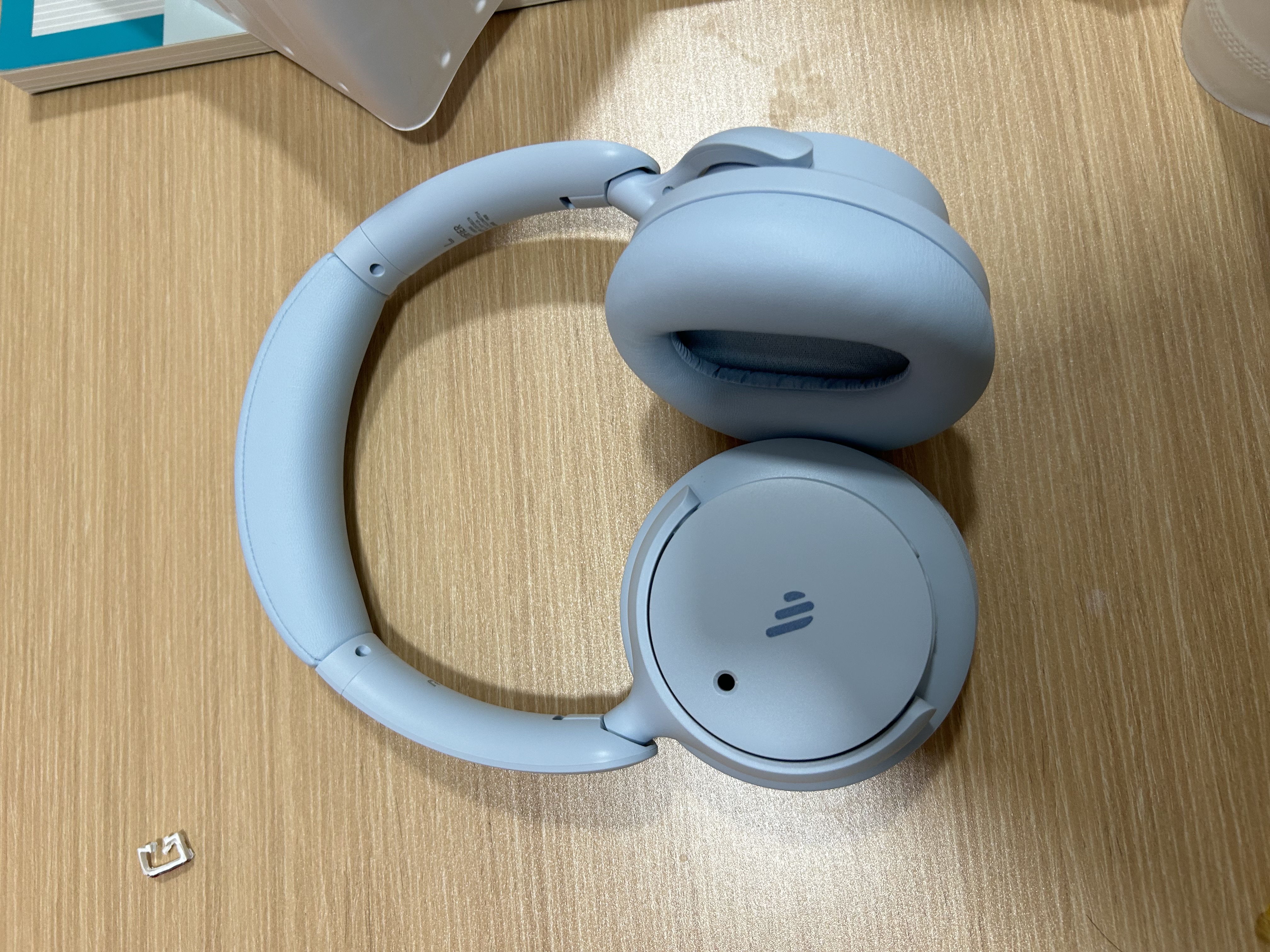 漫步者（EDIFIER）Fit900NB头戴式耳机蓝牙无线主动降噪6.0超长续航手机电脑游戏音乐耳麦通话送男女友学生礼物 湖光蓝 实拍图