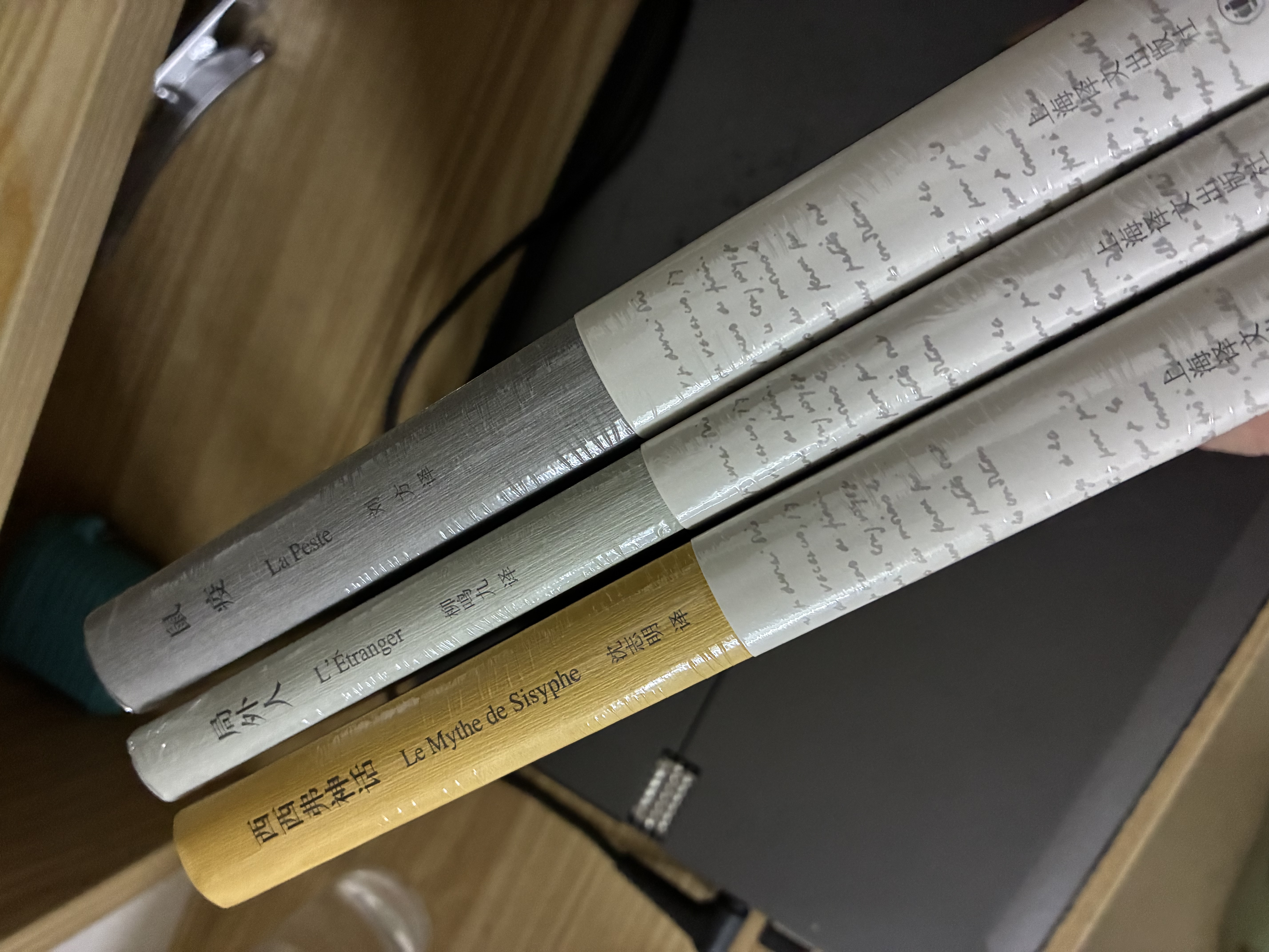 加缪作品三种套装（局外人+鼠疫+西西弗神话） 小说 精装 彩虹封面 上海译文版 实拍图