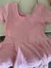 艾舞戈儿童舞蹈服夏季女童芭蕾舞裙练功服幼儿园宝宝表演棉裙考级舞蹈 粉色-短袖-后背蝴蝶 120 实拍图