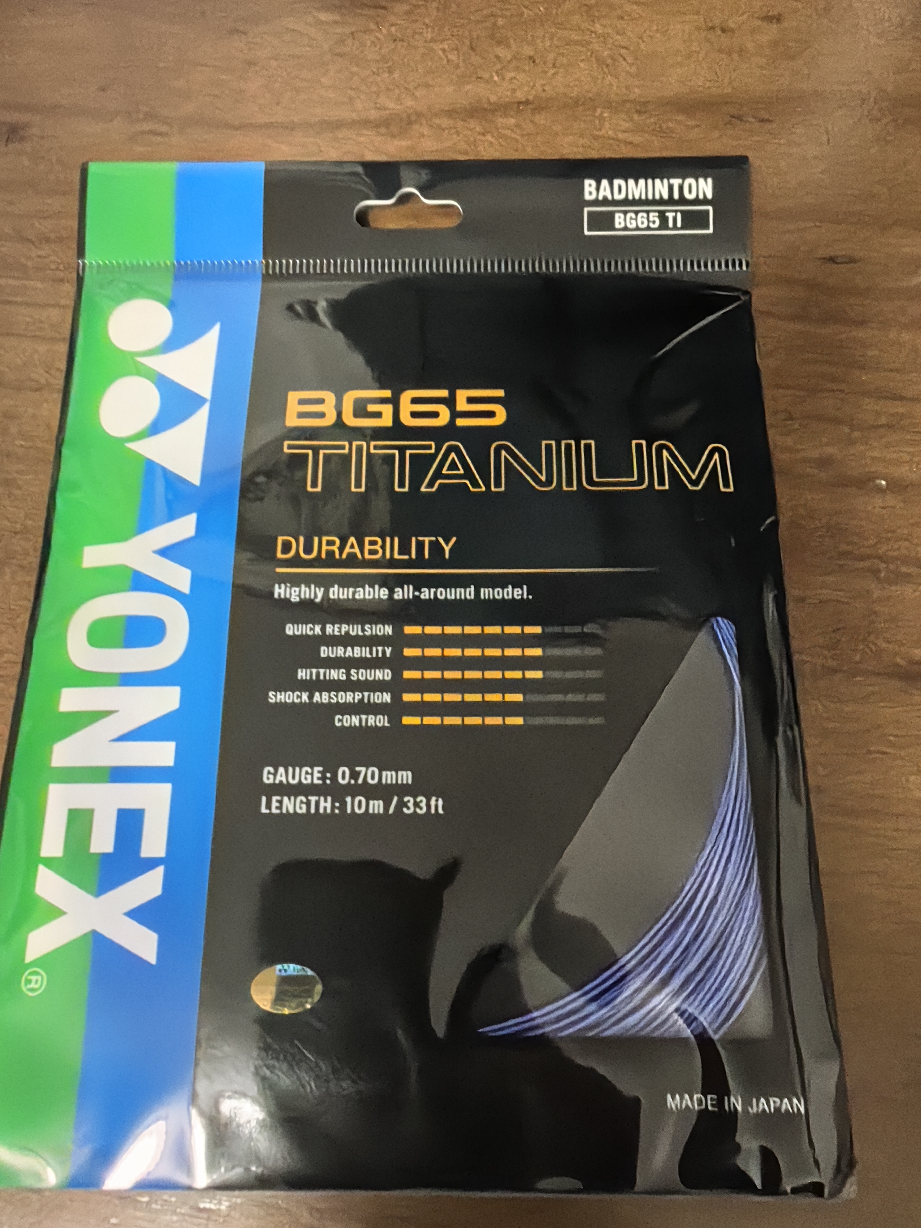 尤尼克斯（YONEX）羽毛球线yy耐打型专业羽毛球线BG65品蓝单扎装 实拍图