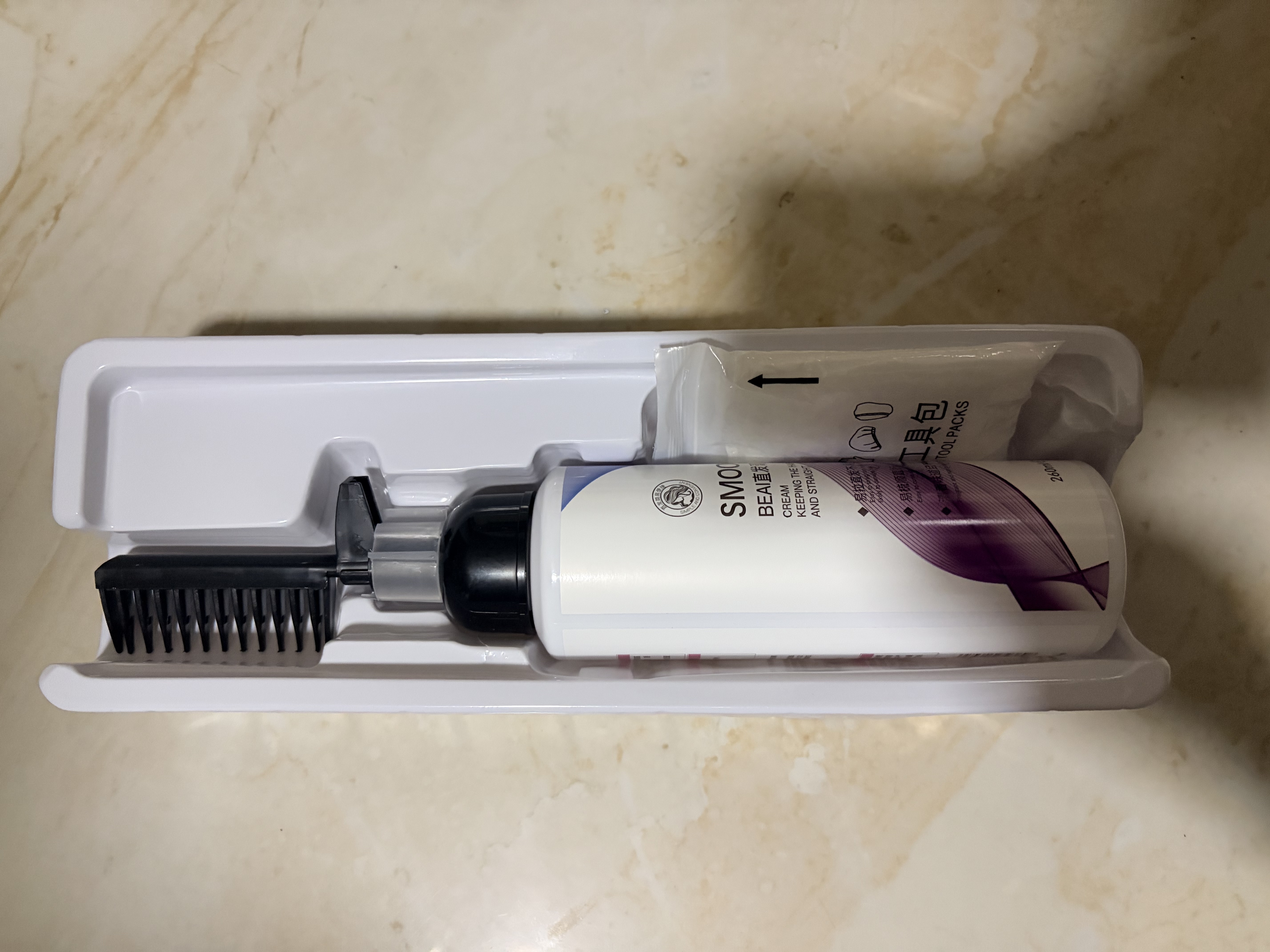 BEAI直发膏蛋白矫正免拉家用头发软化剂柔顺剂一梳直懒人260ml 实拍图