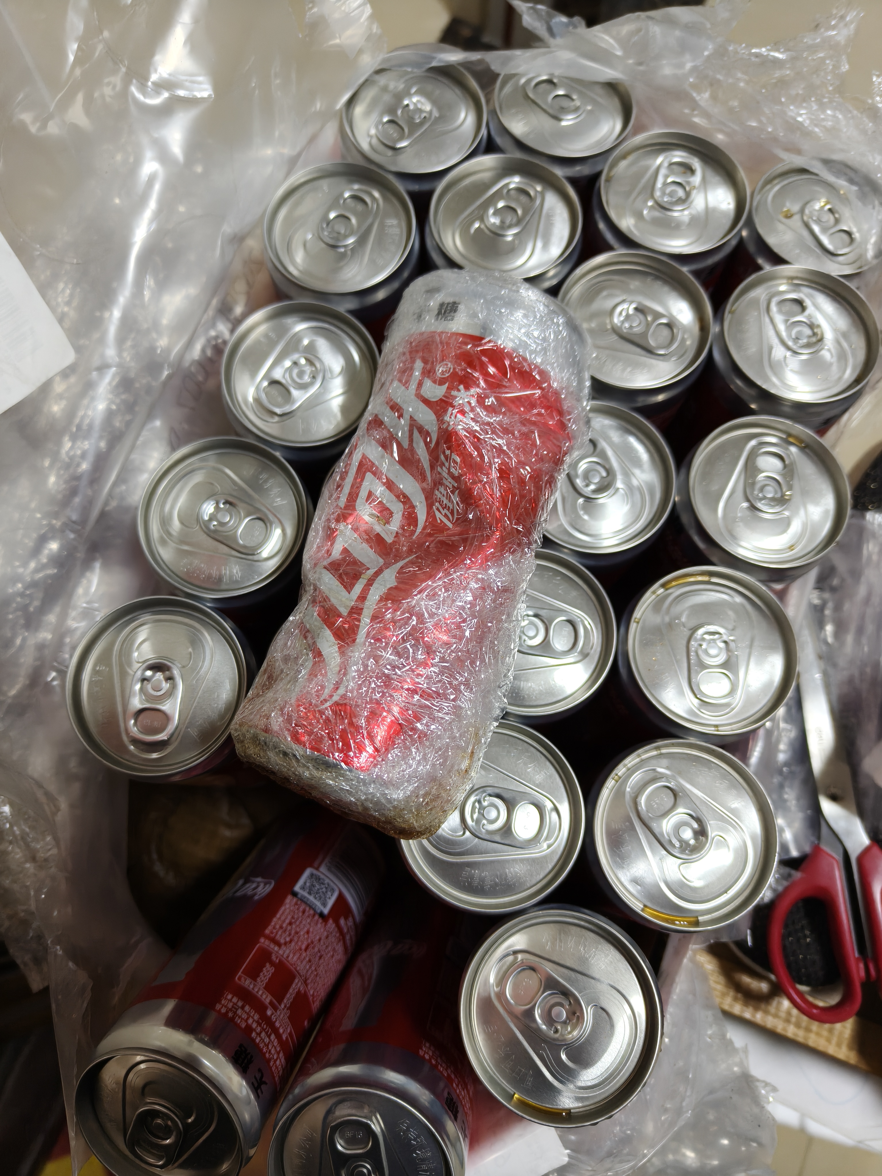 可口可乐（Coca-Cola）健怡汽水 碳酸饮料 330ml*24罐 整箱装 新老包装随机发货 实拍图