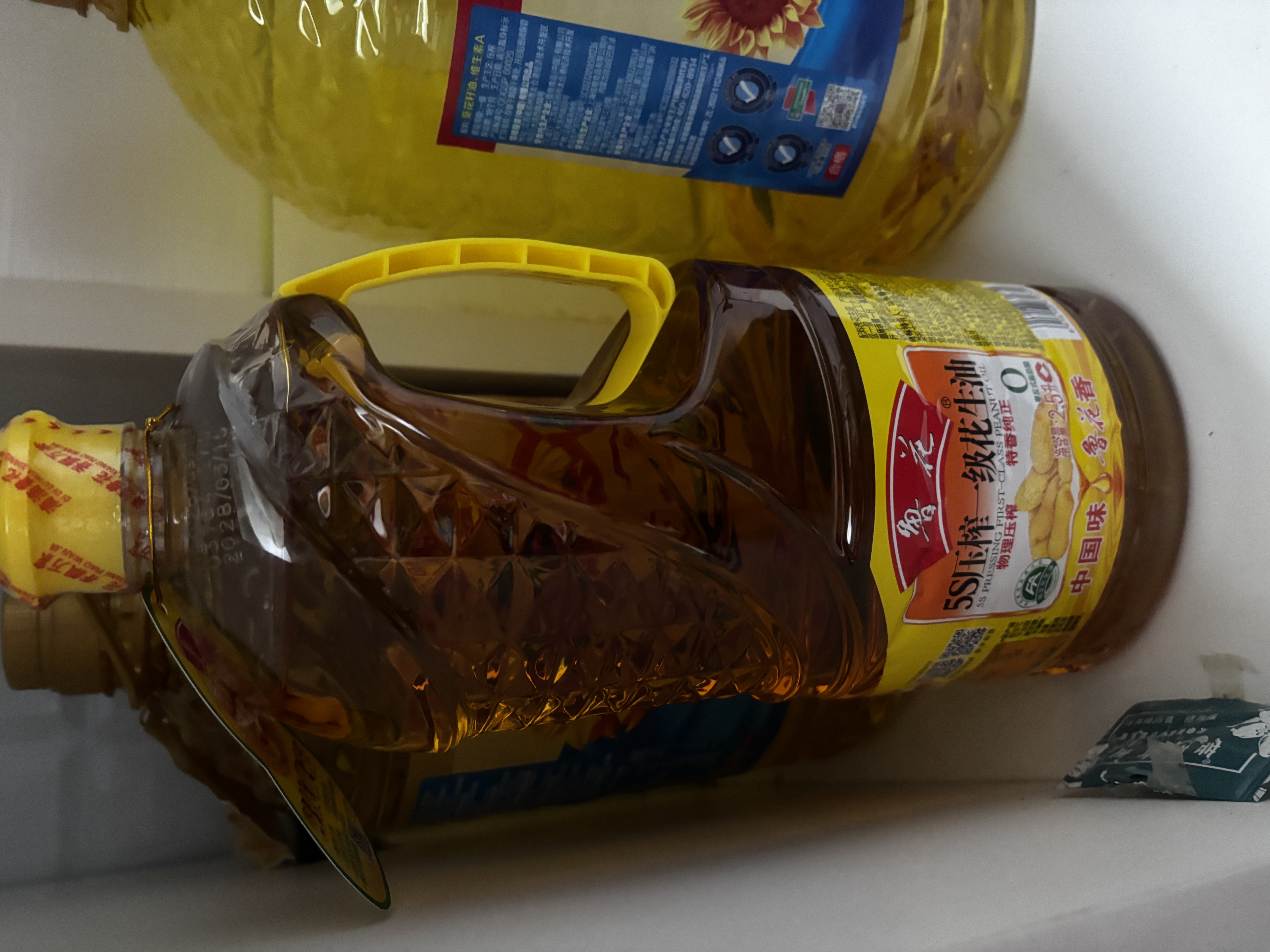 鲁花 【保真花生油】食用油 5S 物理压榨 压榨一级 花生油2.5L 实拍图