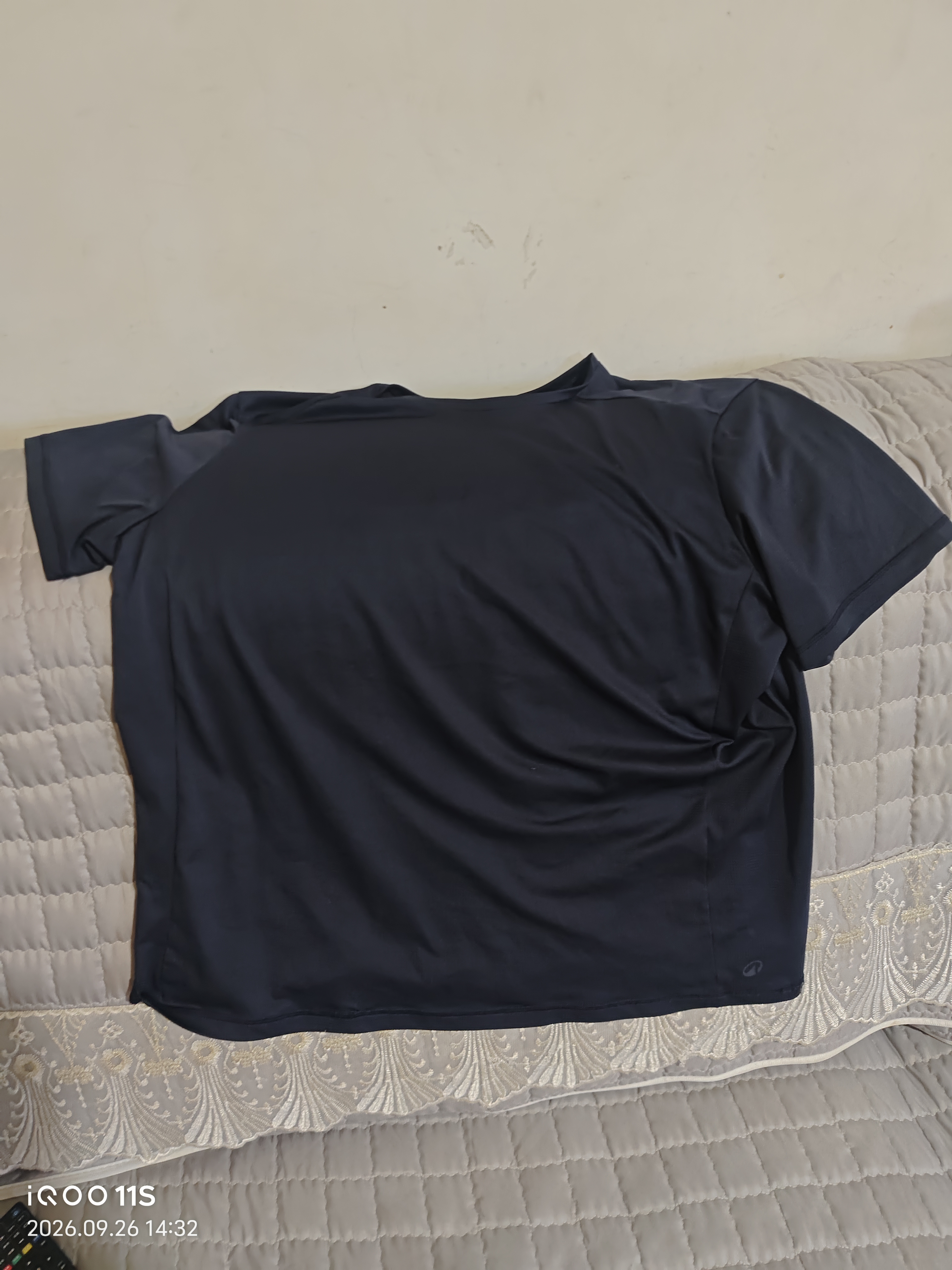 迪卡侬短袖速干衣男吸汗透气半袖上衣运动健身t恤黑色3XL-2501397 实拍图