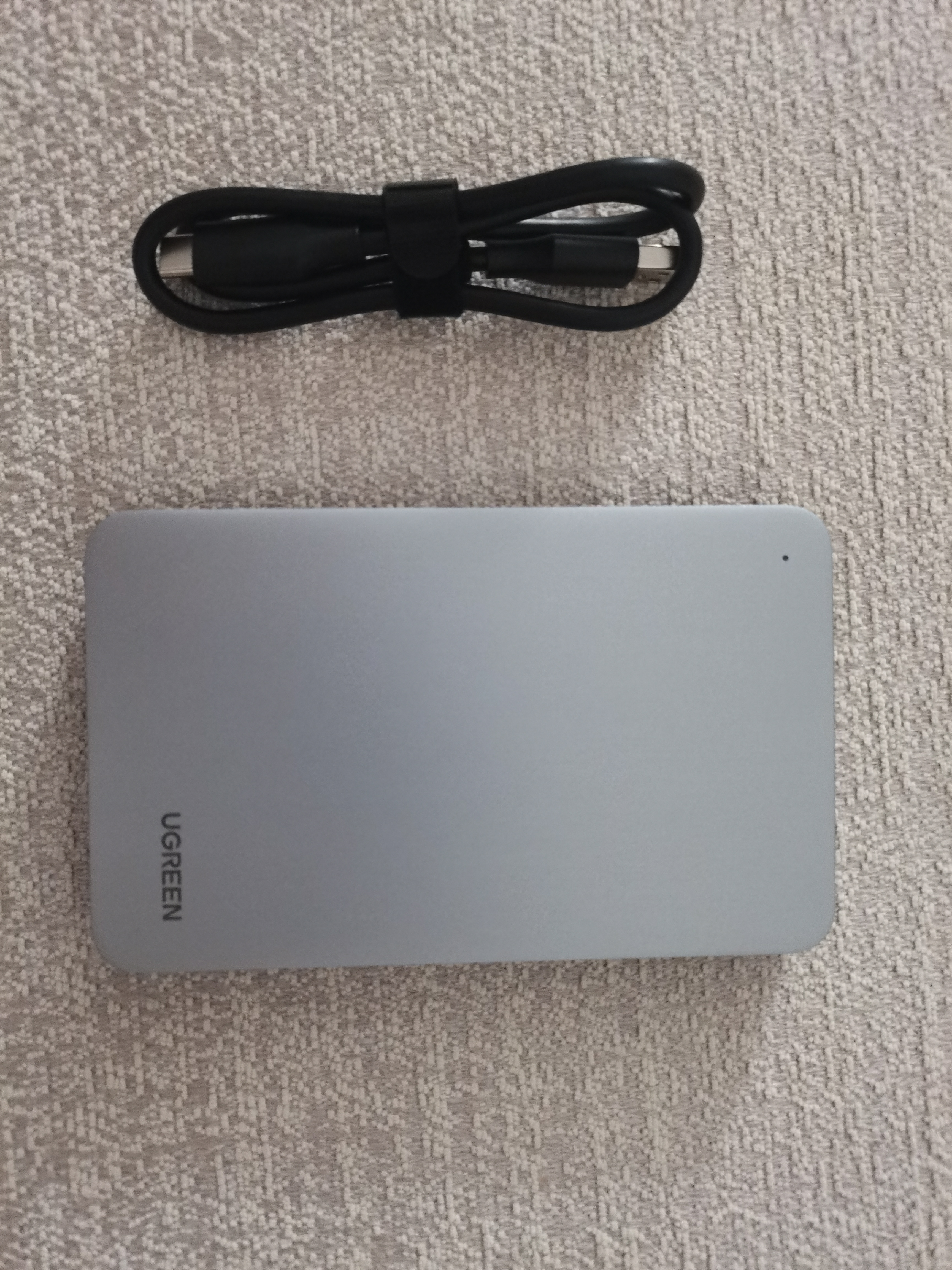 绿联USB3.1移动硬盘盒 2.5英寸外置硬盘盒 适用笔记本电脑台式机外接SATA串口SSD固态机械硬盘盒子 实拍图
