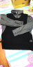 品汇菲（PINHUIFEI）大码女装毛衣春秋加肥胖mm遮肚子显瘦针织假两件背心马甲上衣衬衫 黑色 大码XL建仪130-145斤 实拍图