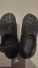 卡骆驰（crocs）经典Clog男女洞洞鞋一脚蹬沙滩鞋 黑色  39 （39-40）  实拍图